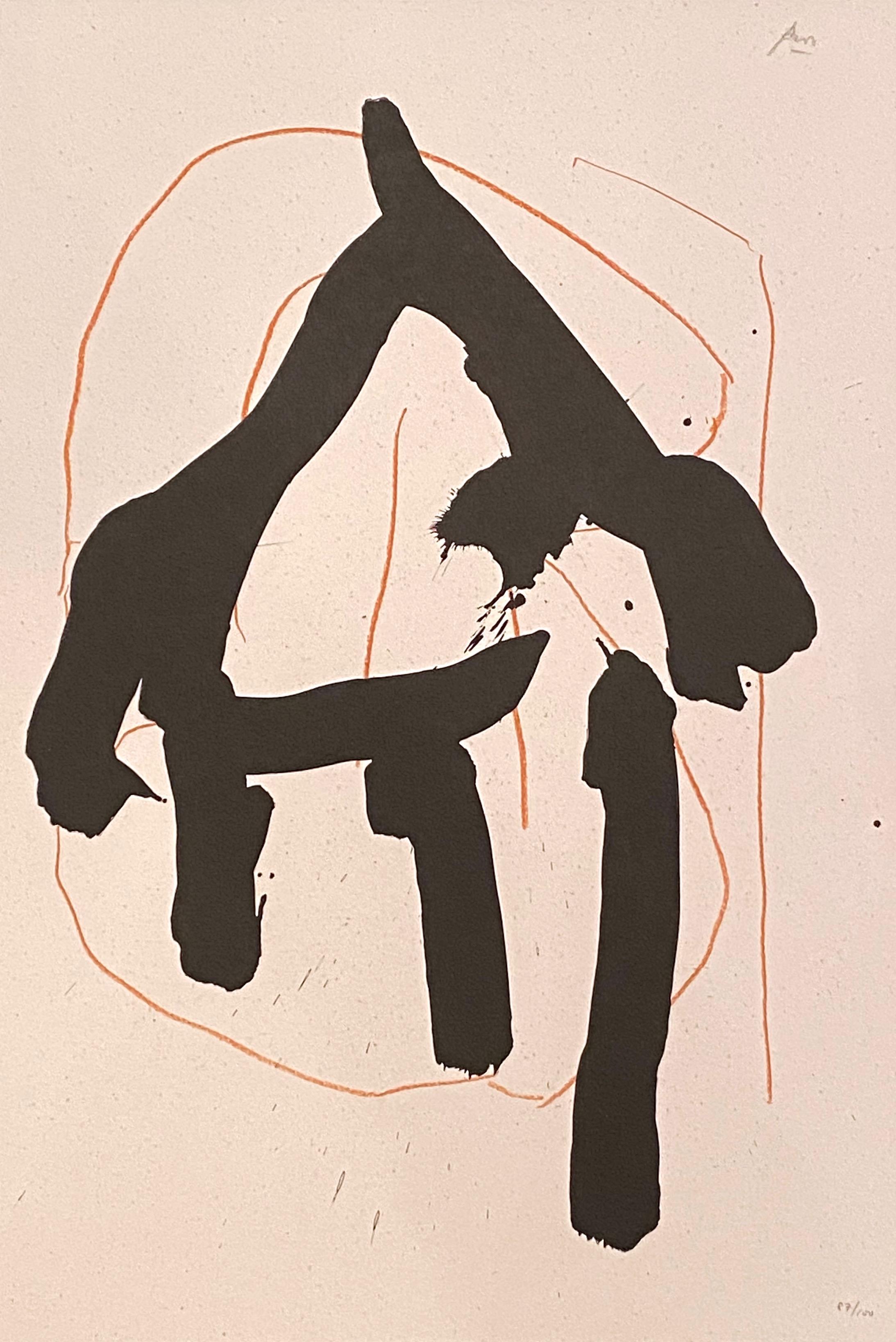 Robert Motherwell Abstract Print – Beau Geste I
