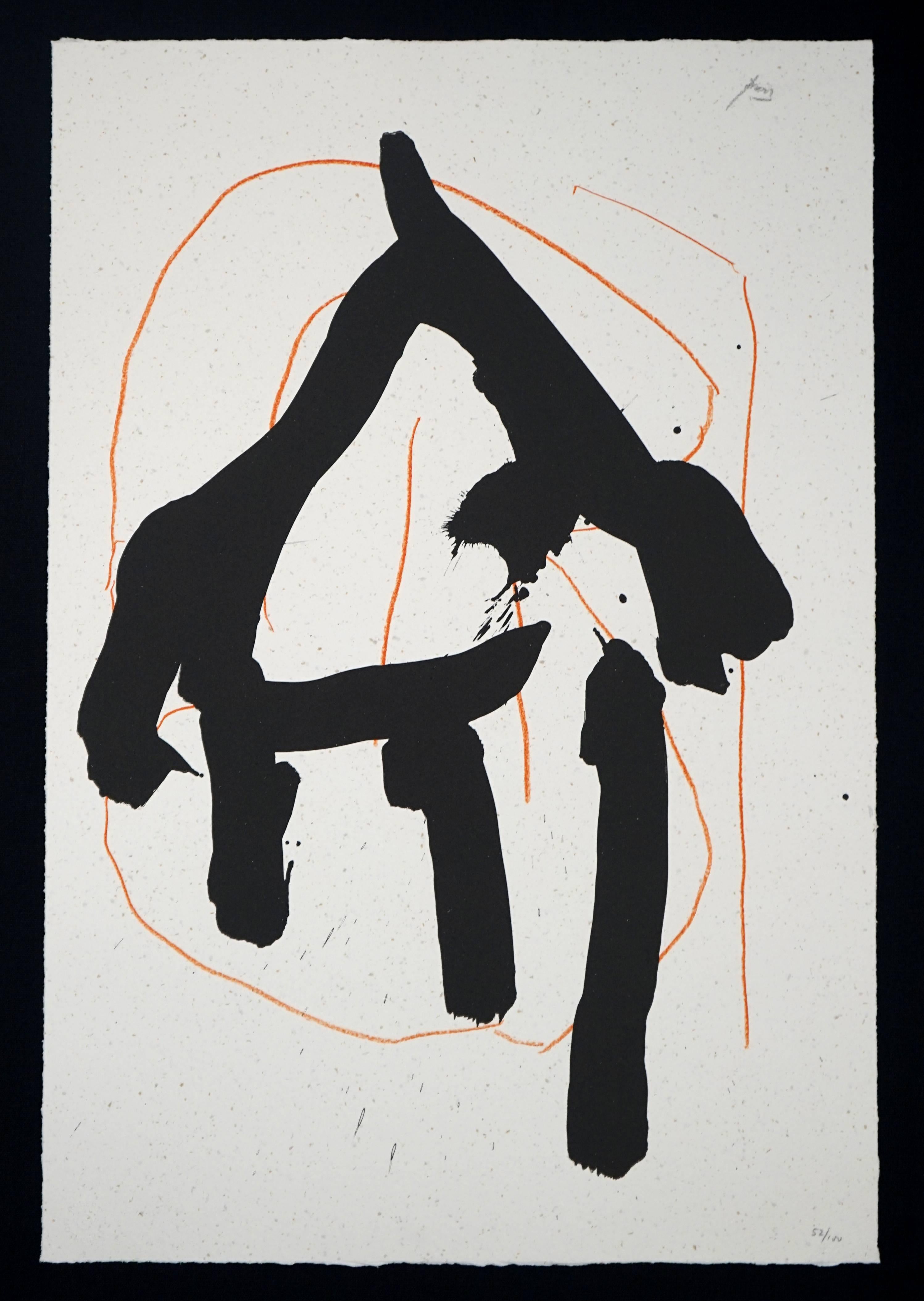 Robert Motherwell Abstract Print - Beau Geste I