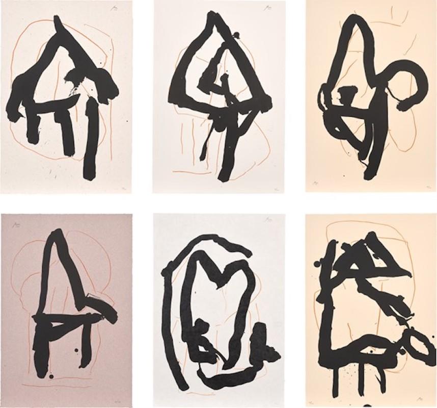Robert Motherwell Abstract Print - Beau Geste pour Lucrèce
