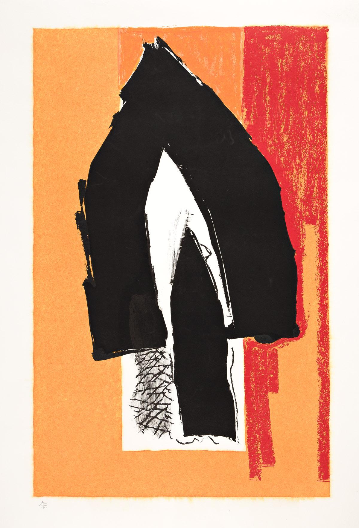 Robert Motherwell Abstract Print - Black Cathedral