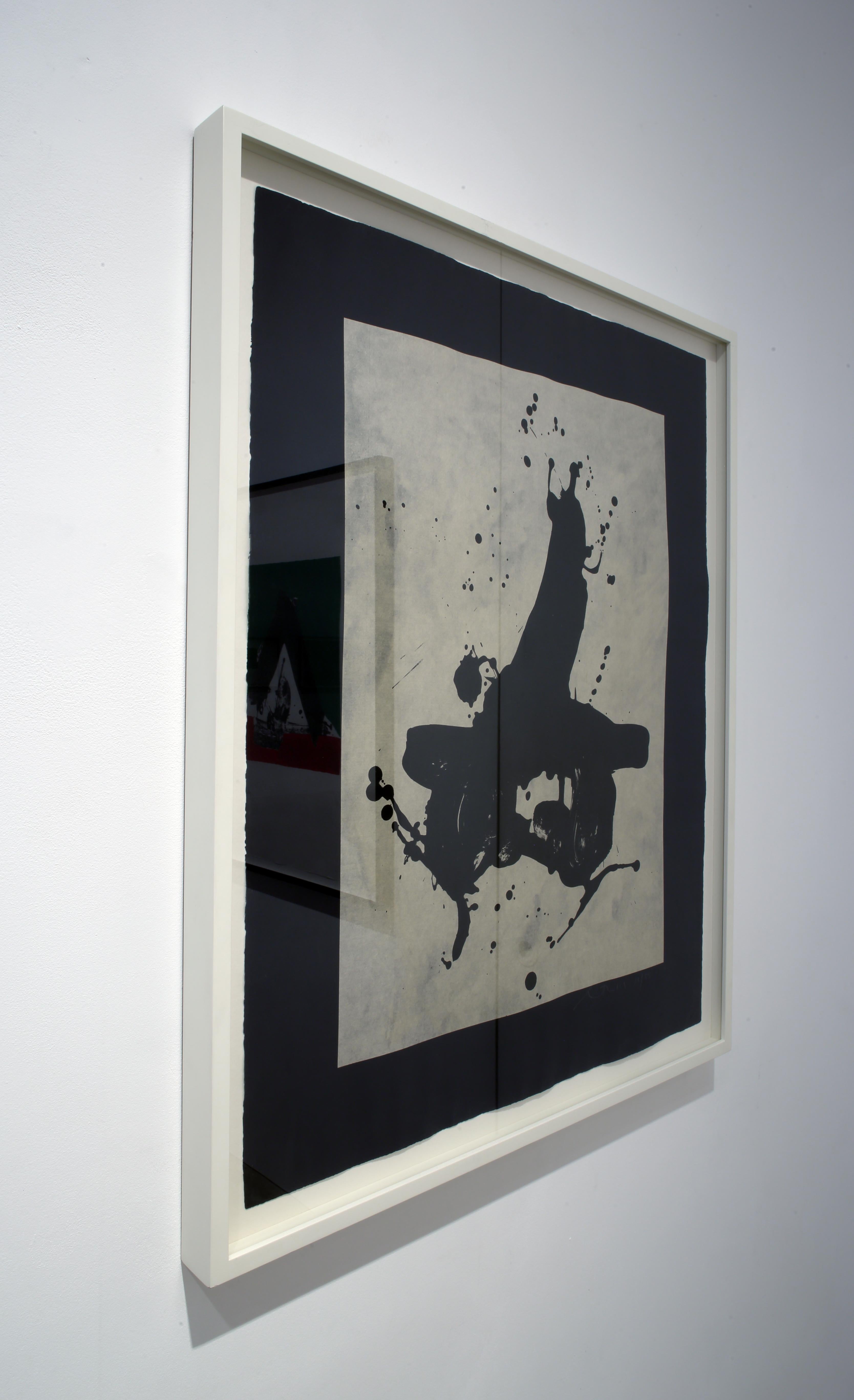 Black on Black - Abstract Expressionist Print by Robert Motherwell