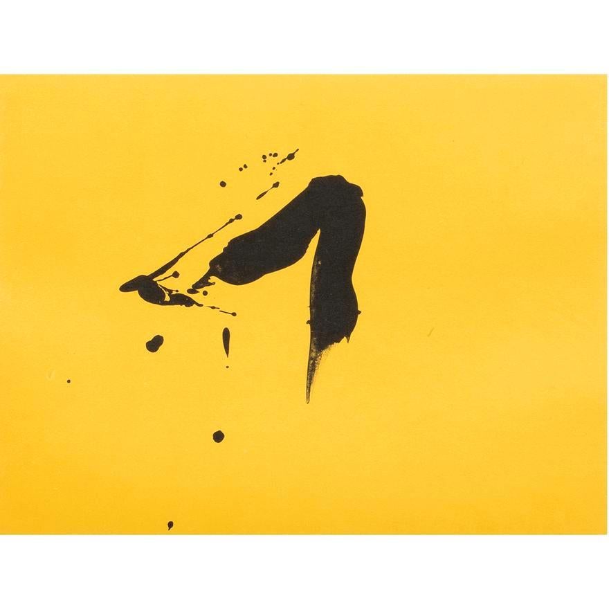 Robert Motherwell Print – Schwarze Sonne