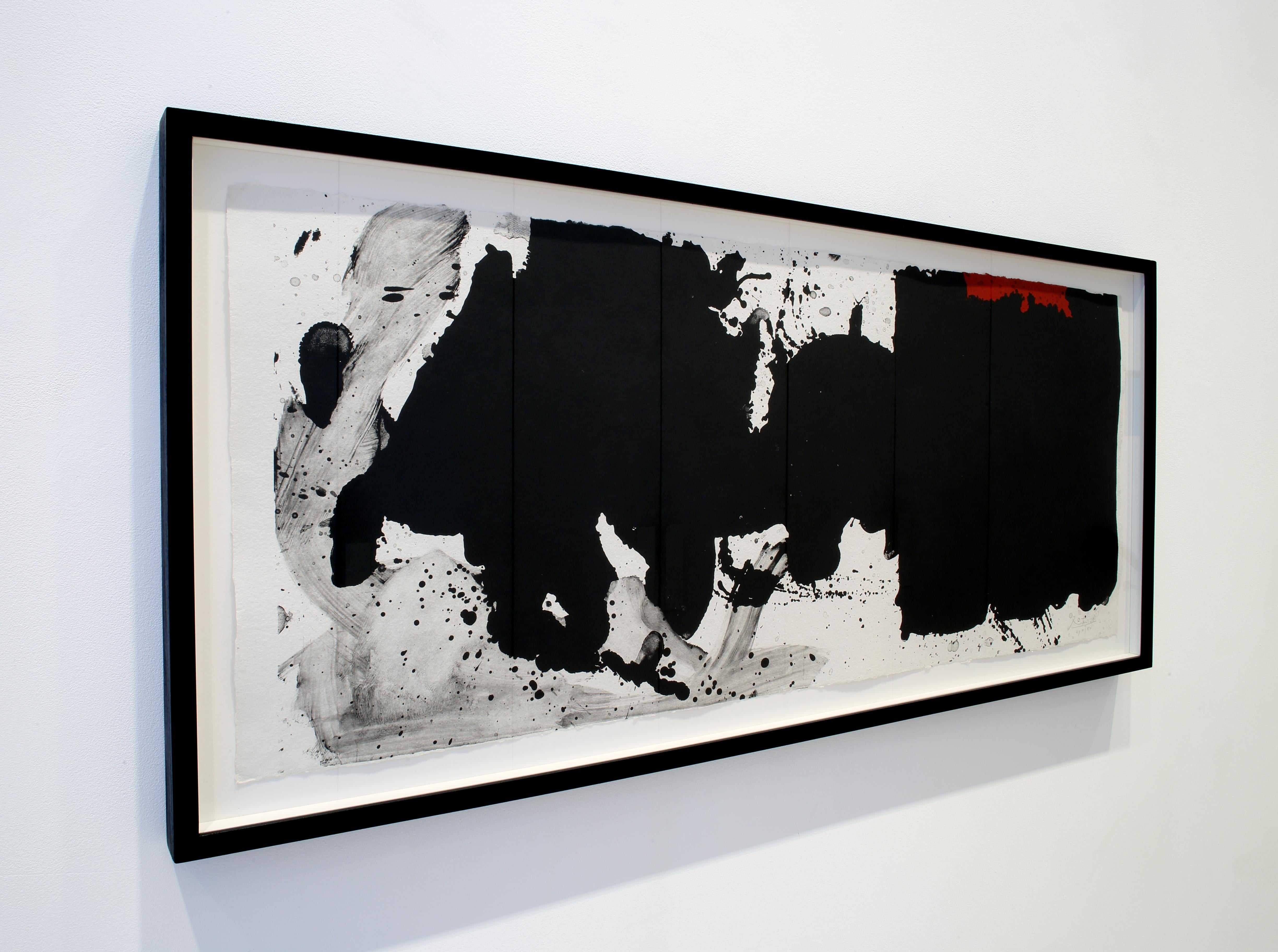 le noir sans ouverture - Expressionnisme abstrait Print par Robert Motherwell