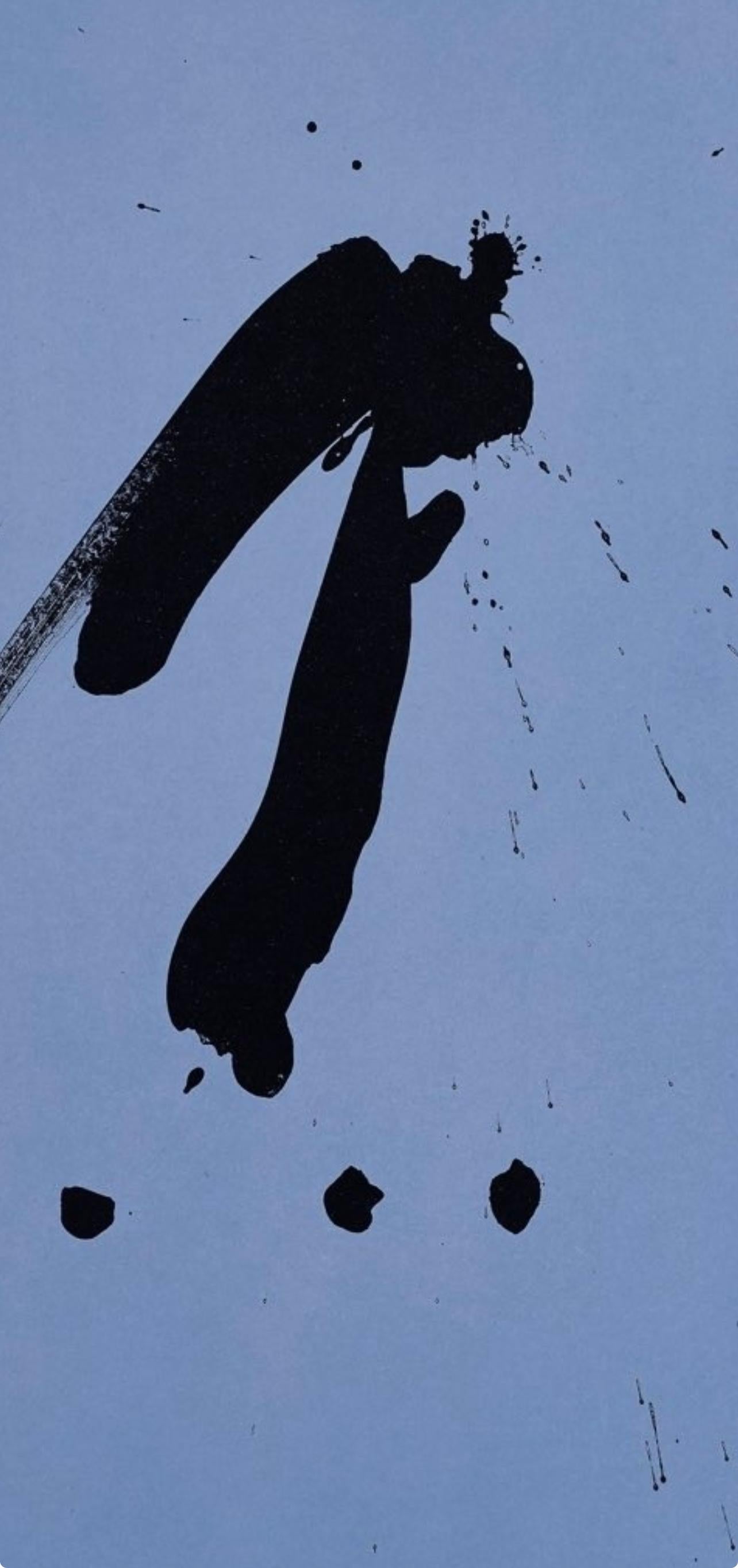 Gesto blu (Belknap 354-380; Engberg/Banach 415-441), Tre poesie - Print di Robert Motherwell