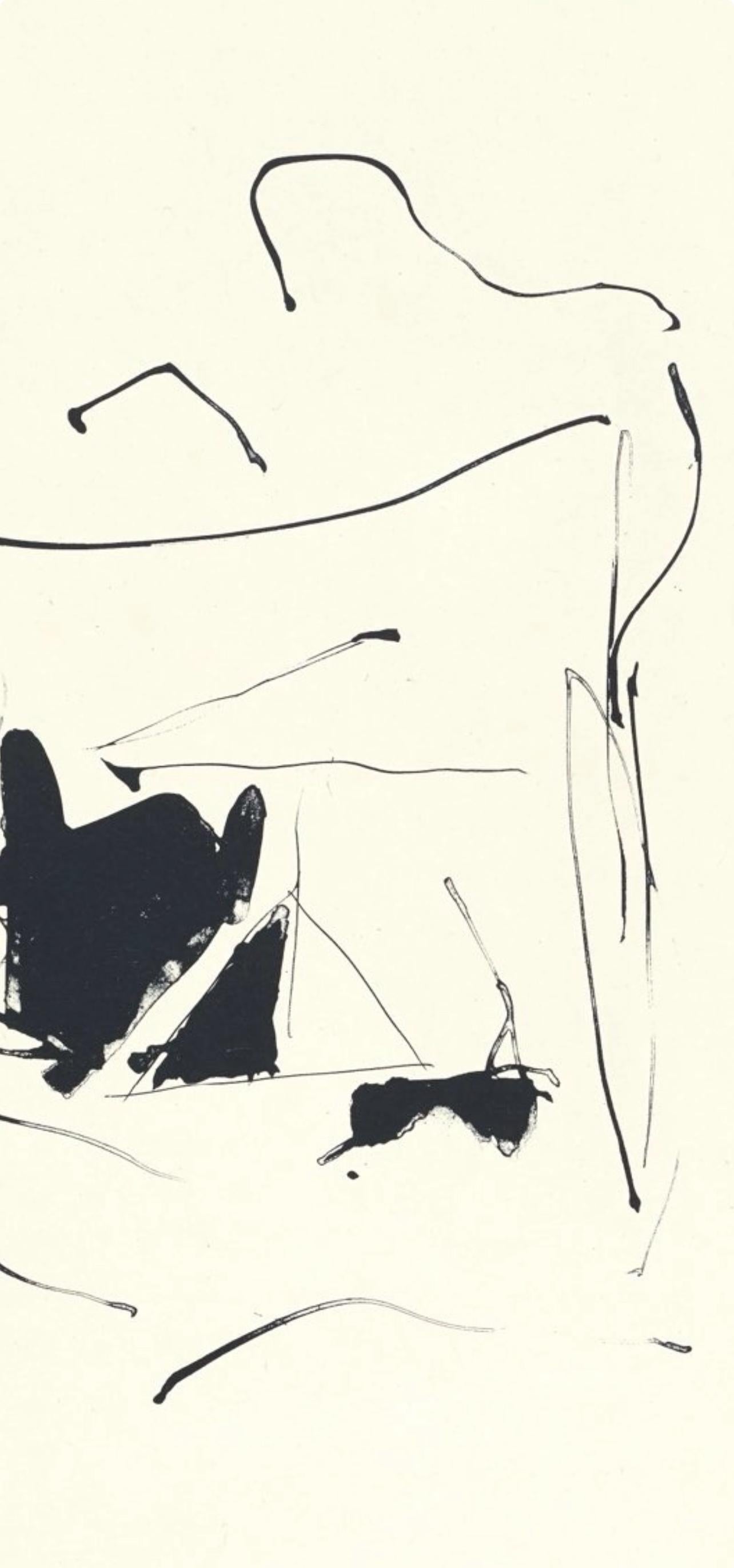 Acqua bruciata (Belknap 354-380; Engberg/Banach 415-441), Tre poesie - Print Espressionismo astratto di Robert Motherwell