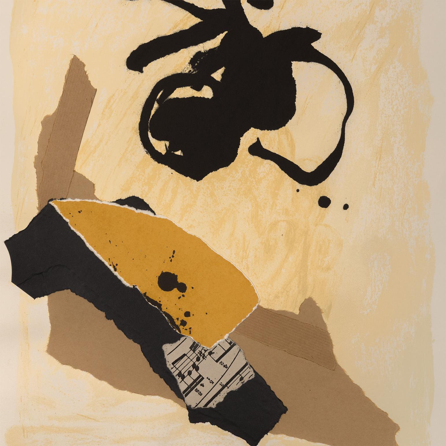 Carpeta - Abstract Print Beige di Robert Motherwell