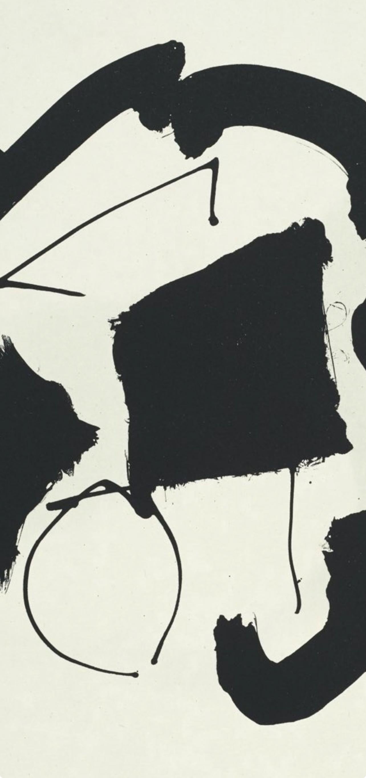 Composizione (Belknap 354-380; Engberg/Banach 415-441), Tre poesie - Print di Robert Motherwell