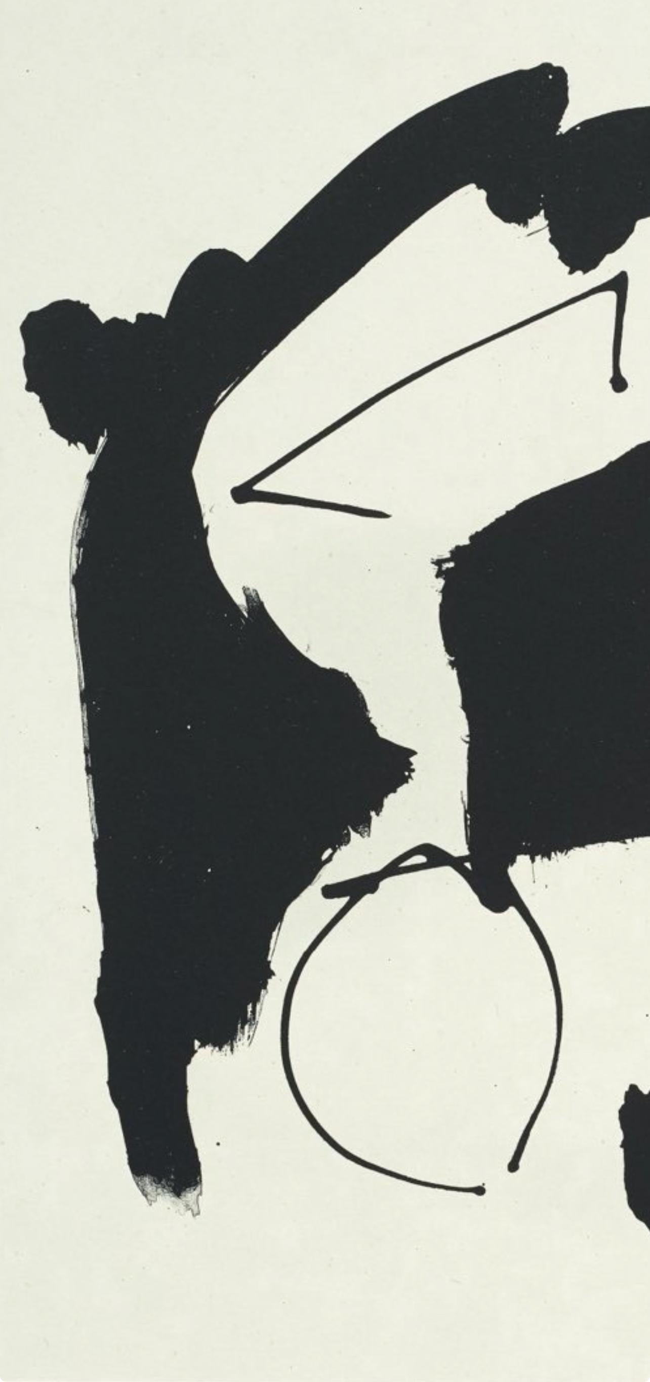 Composizione (Belknap 354-380; Engberg/Banach 415-441), Tre poesie - Print Espressionismo astratto di Robert Motherwell