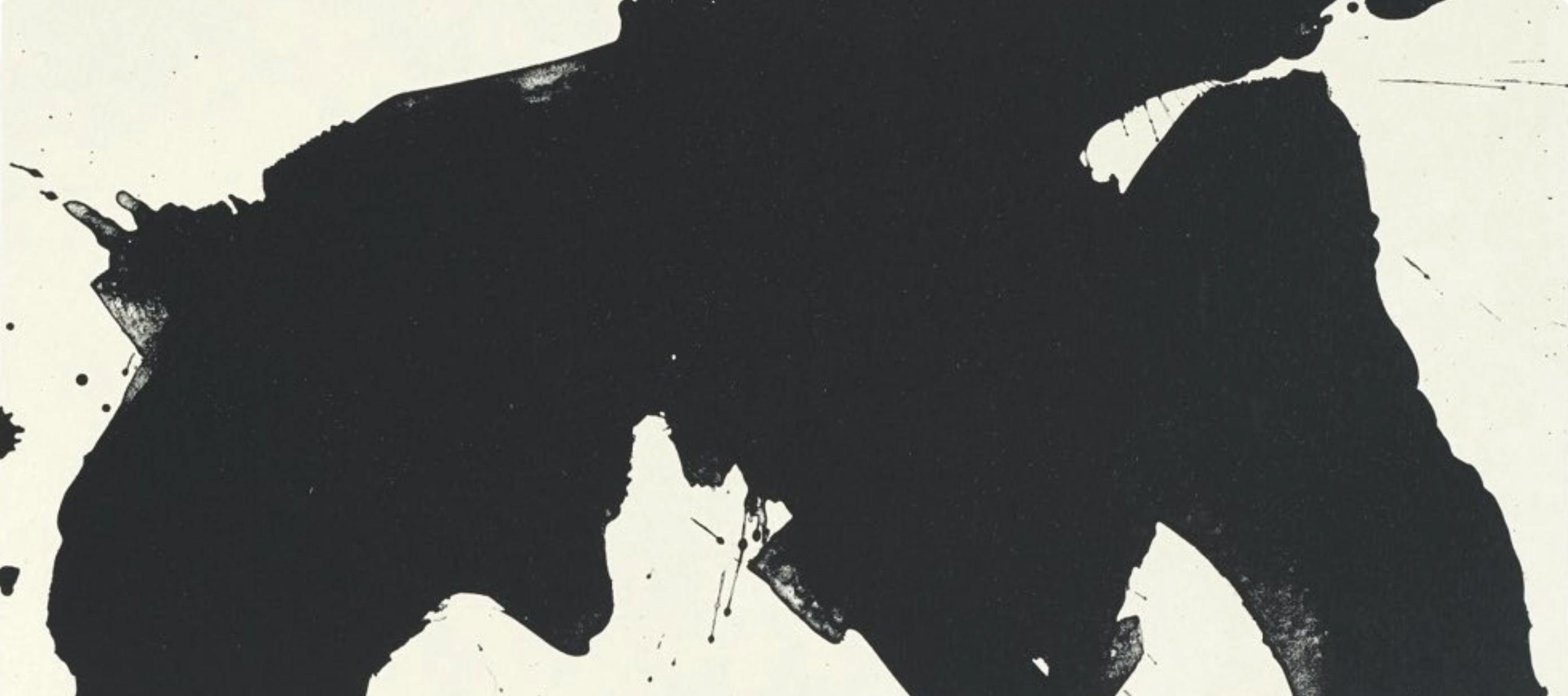 Composizione (Belknap 354-380; Engberg/Banach 415-441), Tre poesie - Print Espressionismo astratto di Robert Motherwell