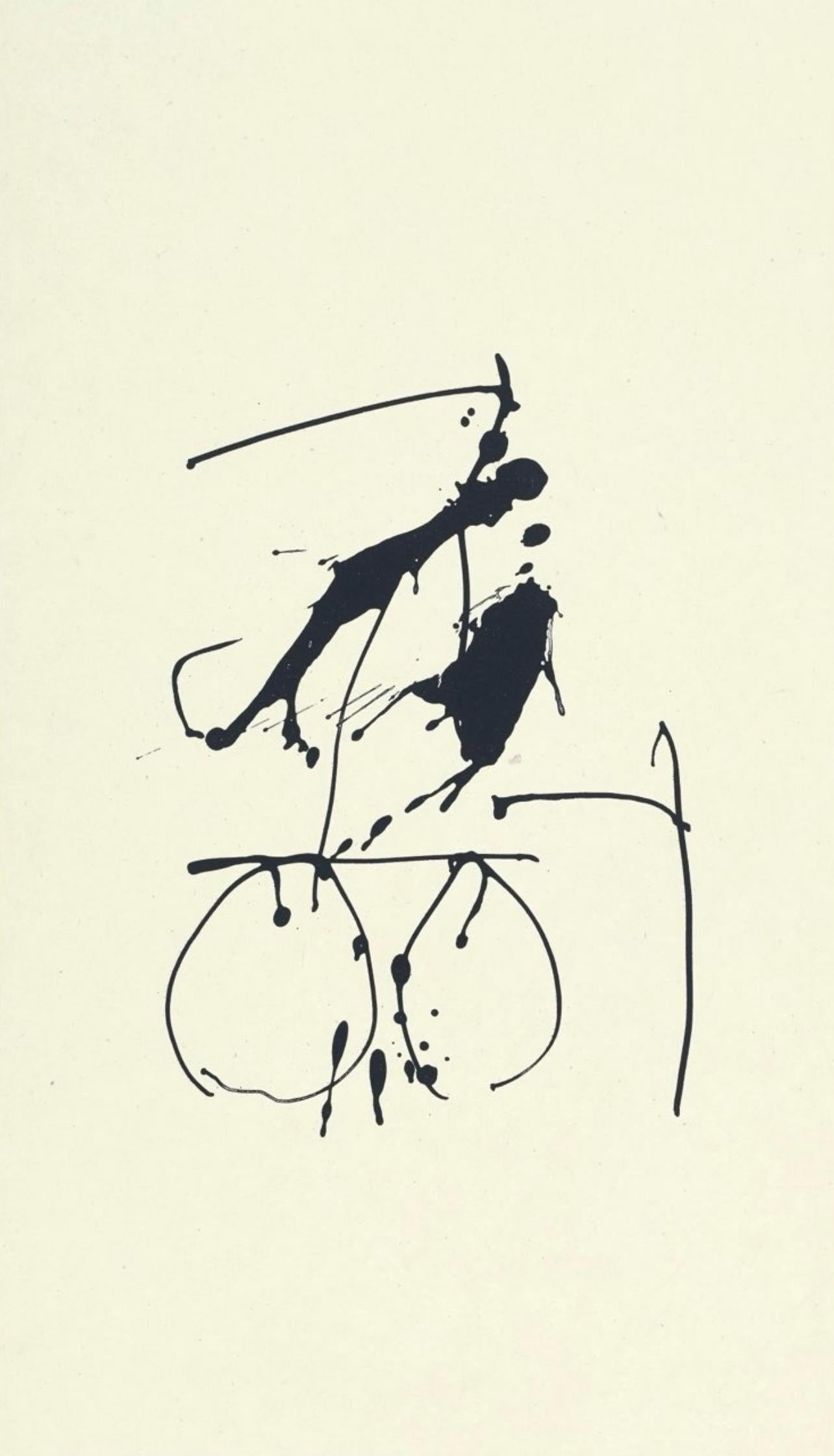 Abstract Print di Robert Motherwell - Composizione (Belknap 354-380; Engberg/Banach 415-441), Tre poesie