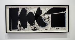 Elegy Black Black, a beautiful lithography from Motherwell's elegy series