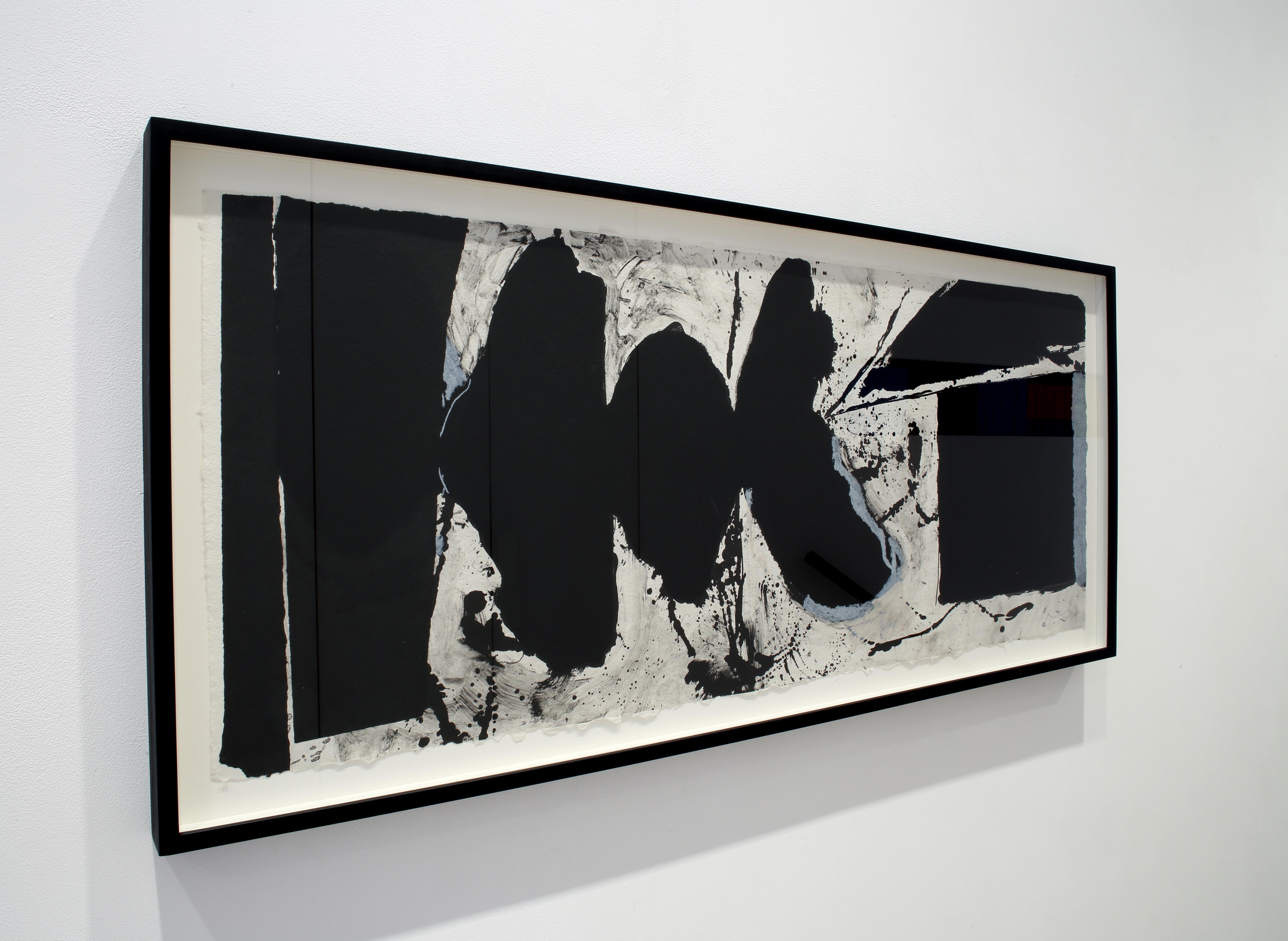 Elegía Negro Negro, una bella litografía de la serie de elegías de Motherwell - Print Expresionismo abstracto de Robert Motherwell