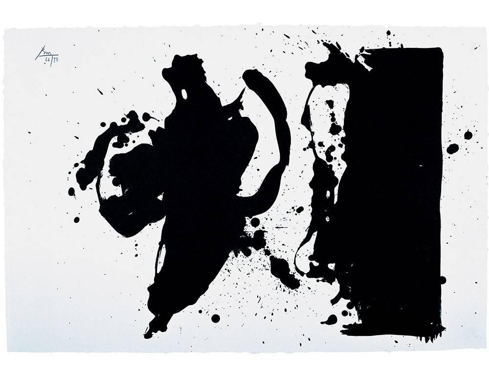 Robert Motherwell Print - Elegy Study