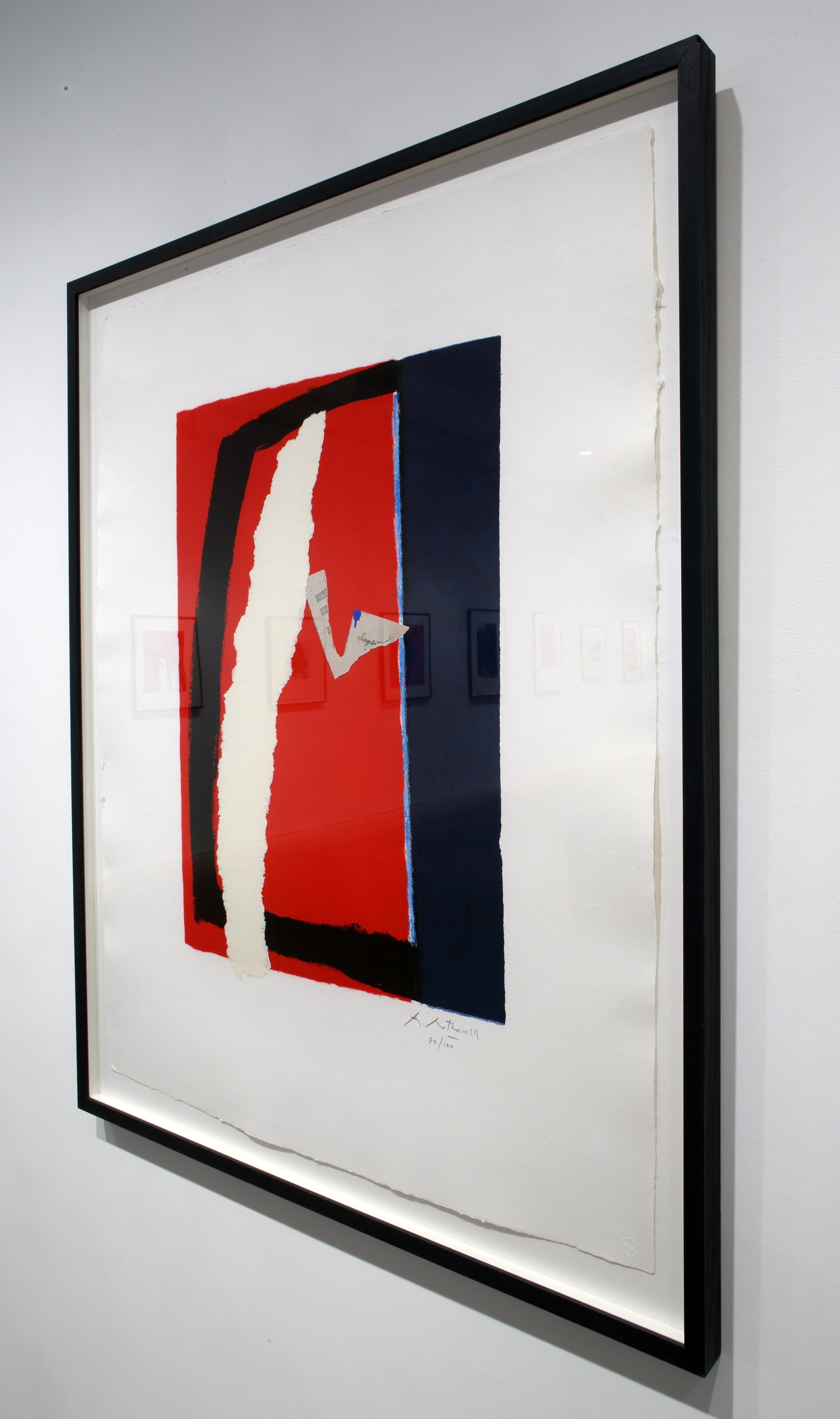 Glücksspiel (Grau), Abstract Print, von Robert Motherwell