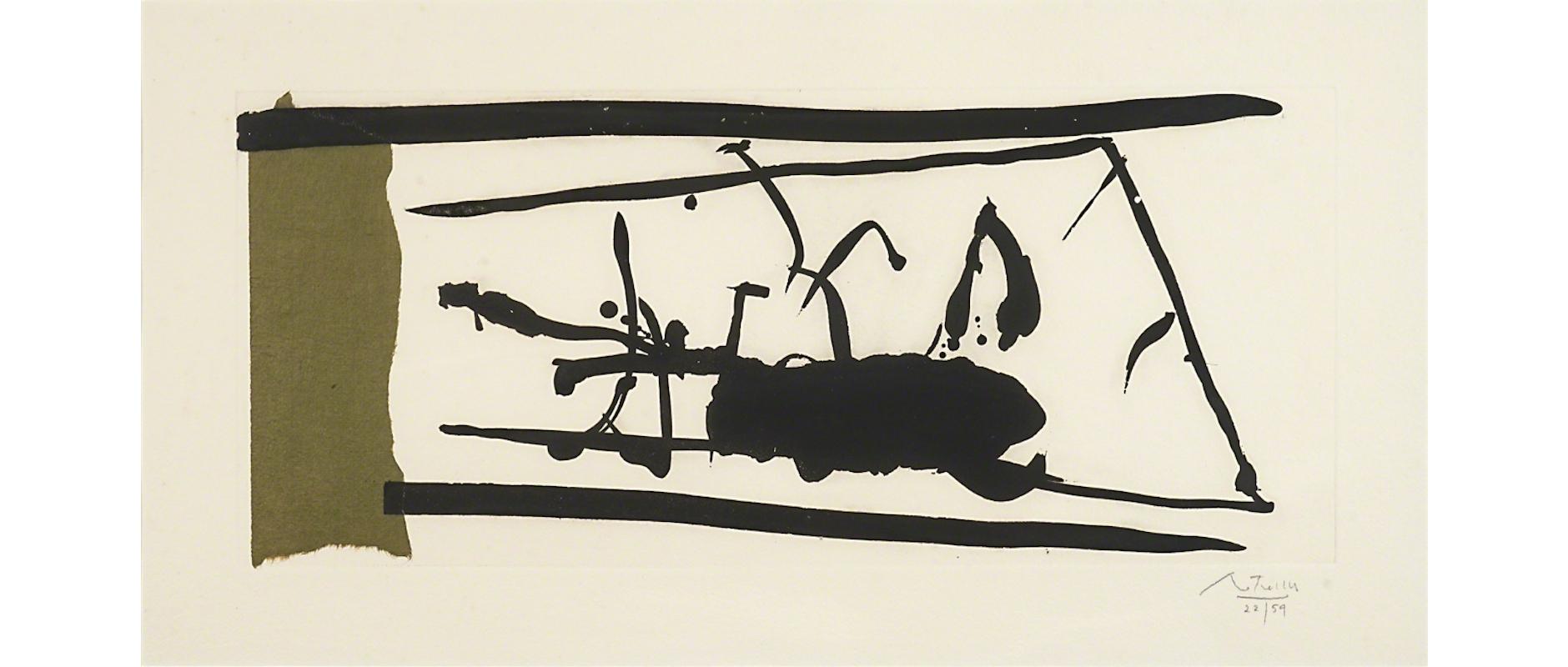 Robert Motherwell Abstract Print - Glass Garden