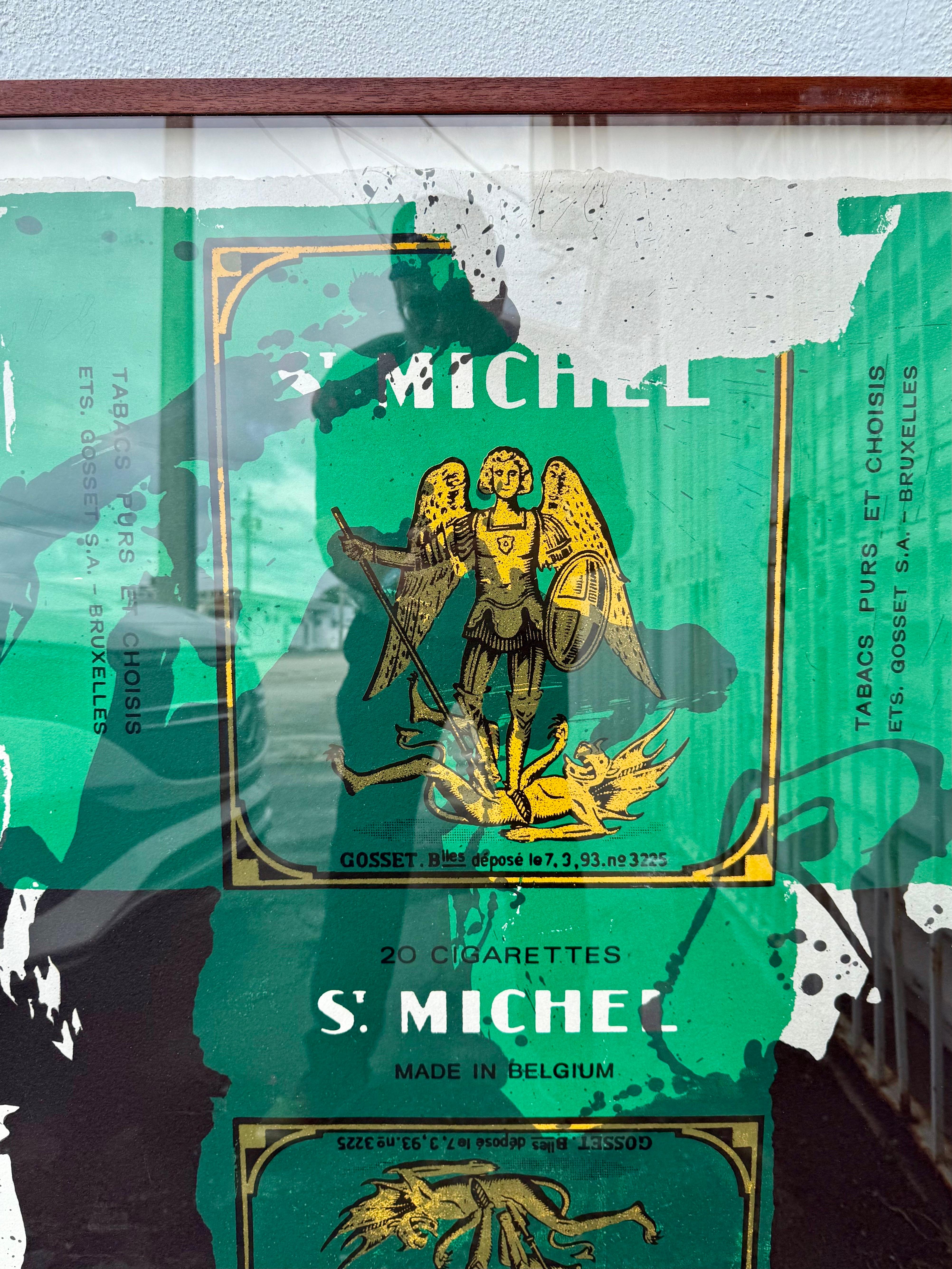 Grande litografia espressionista astratta in serigrafia Robert Motherwell St. Michael in vendita 10