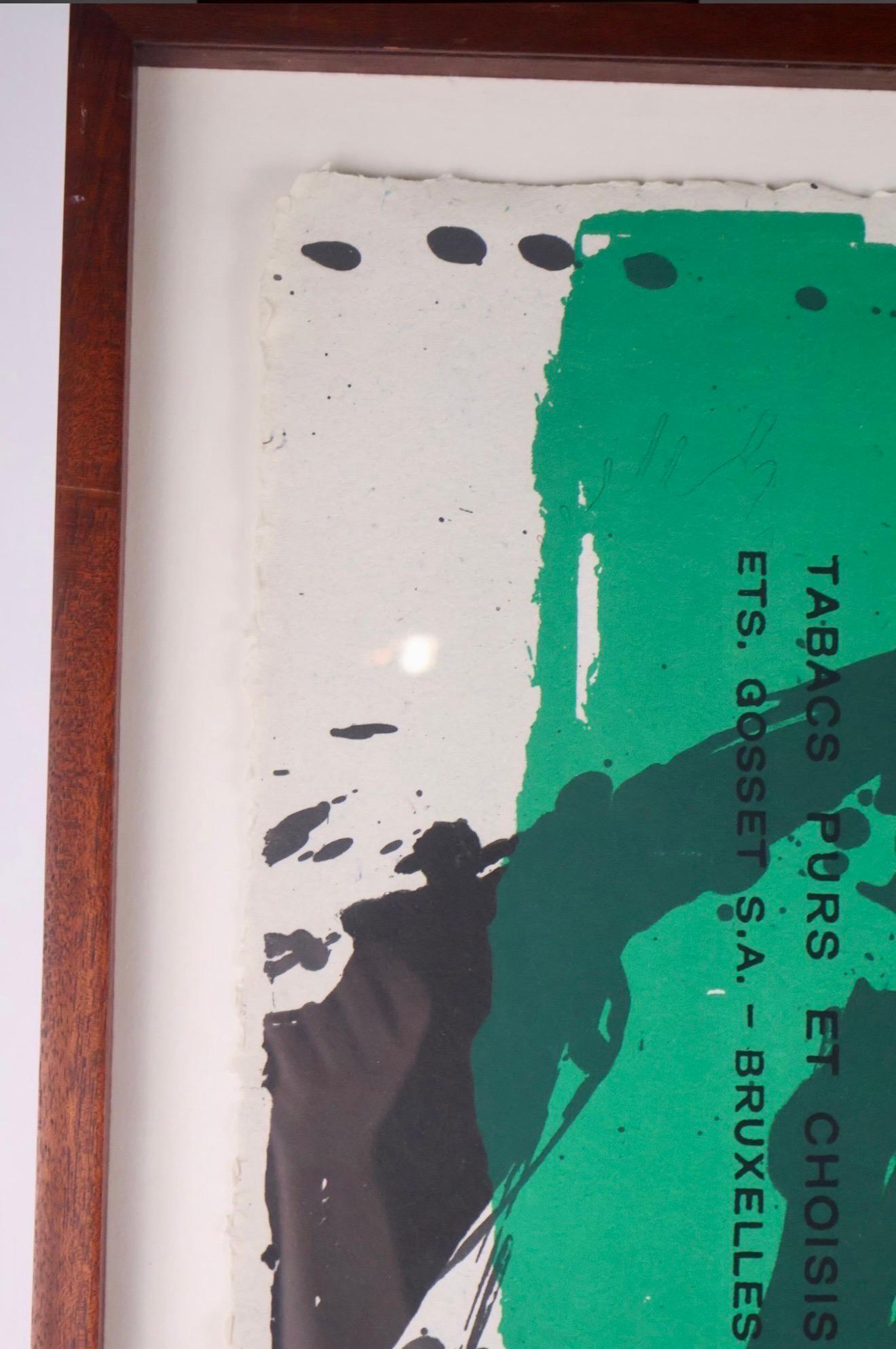 Grande litografia espressionista astratta in serigrafia Robert Motherwell St. Michael in vendita 16