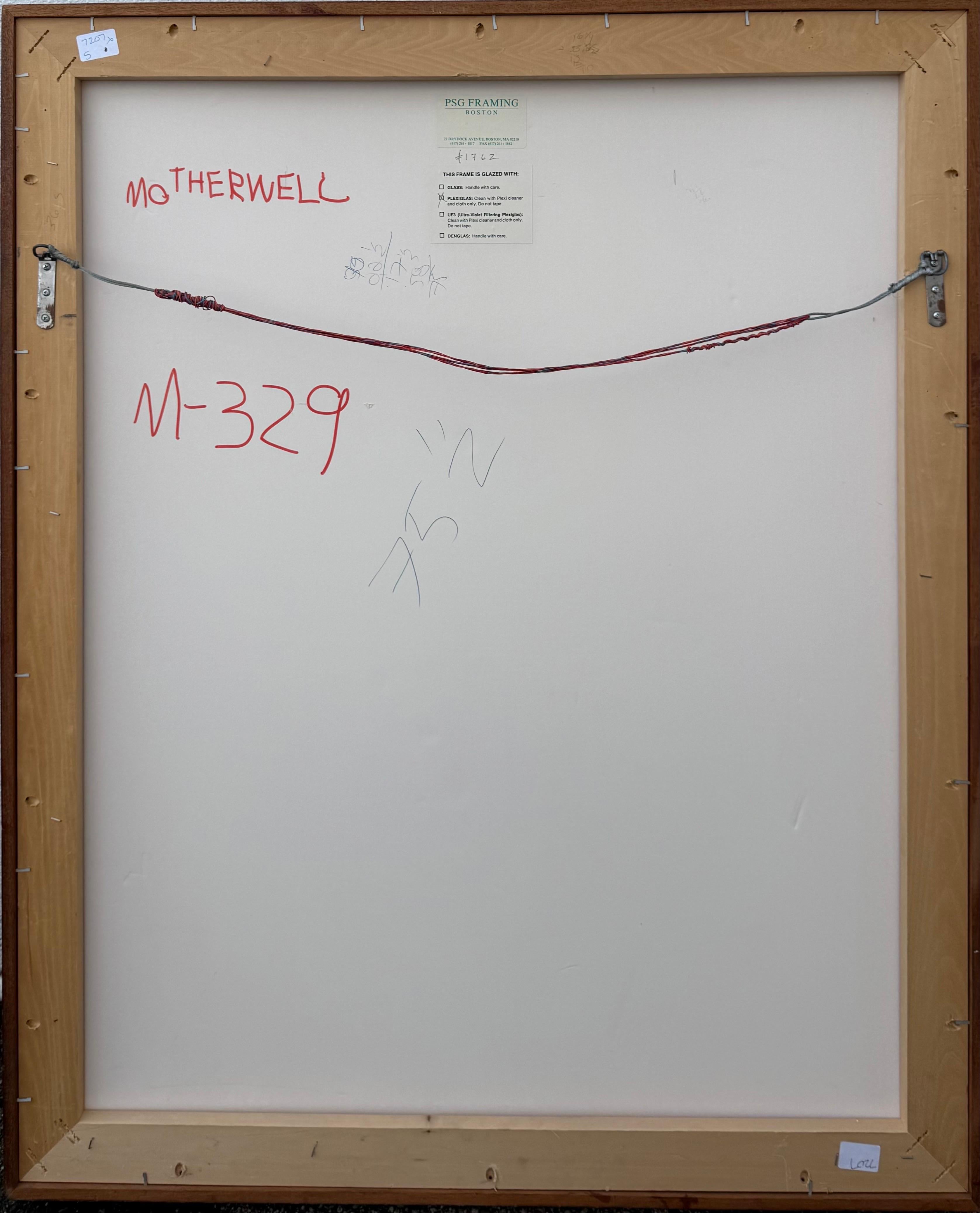 Grande litografia espressionista astratta in serigrafia Robert Motherwell St. Michael in vendita 18