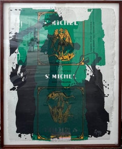 Large Abstract Expressionist Lithograph SIlkscreen Robert Motherwell St Michael