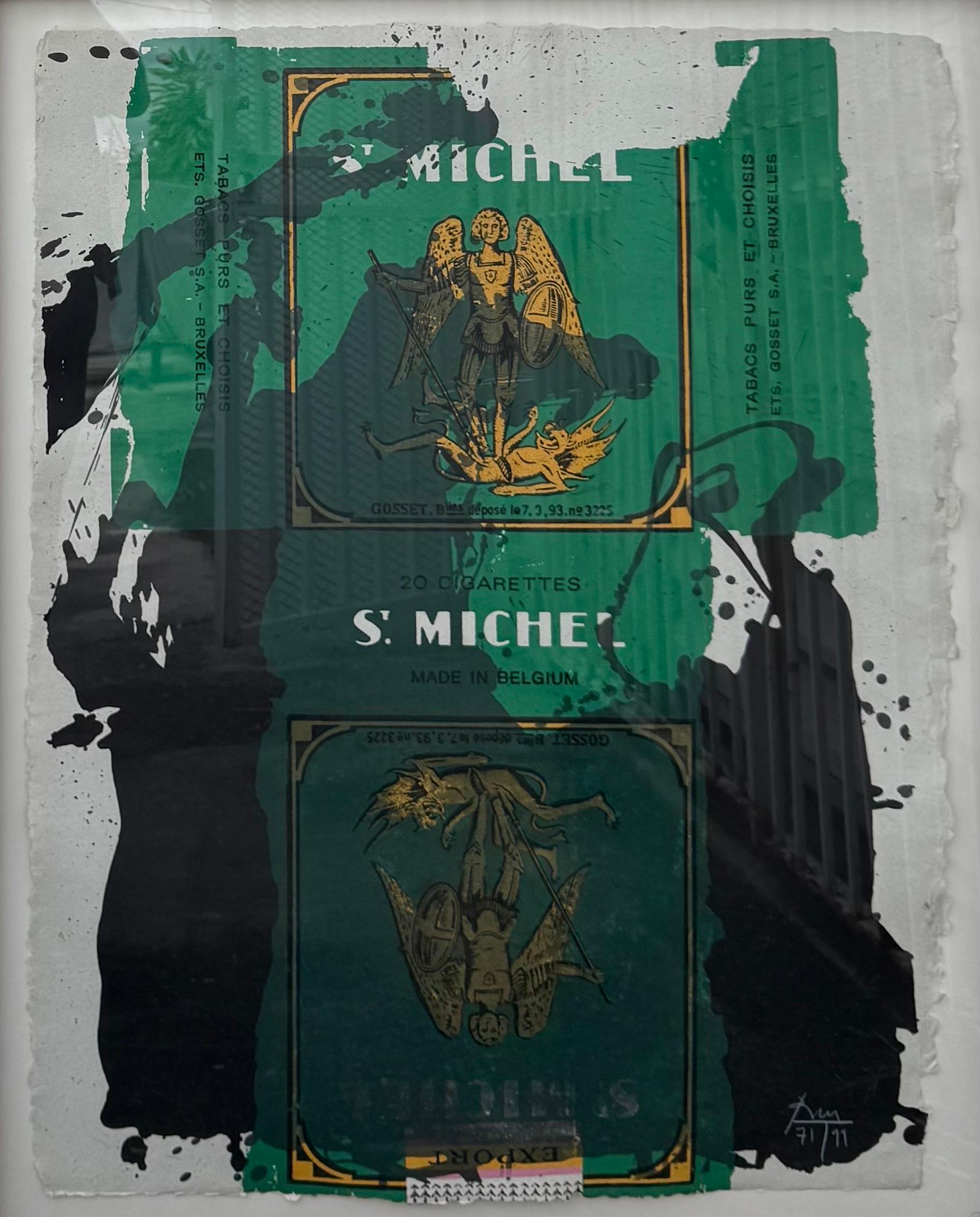 Grande litografia espressionista astratta in serigrafia Robert Motherwell St. Michael in vendita 8
