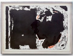 Large Robert Motherwell Lithograph Abstract Expressionist Lament for Lorca 1982