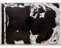 Large Robert Motherwell Lithograph Abstract Expressionist Lament for Lorca 1982