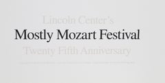 Lincoln Center Mostly Mozart, 25th Anniversary - Lithograph by Robert Motherwell