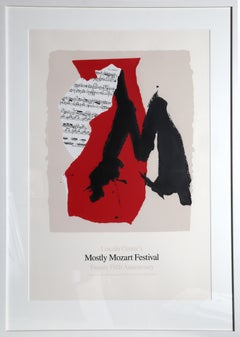 Lincoln Center Mostly Mozart, 25th Anniversary, Lithograph by Robert Motherwell