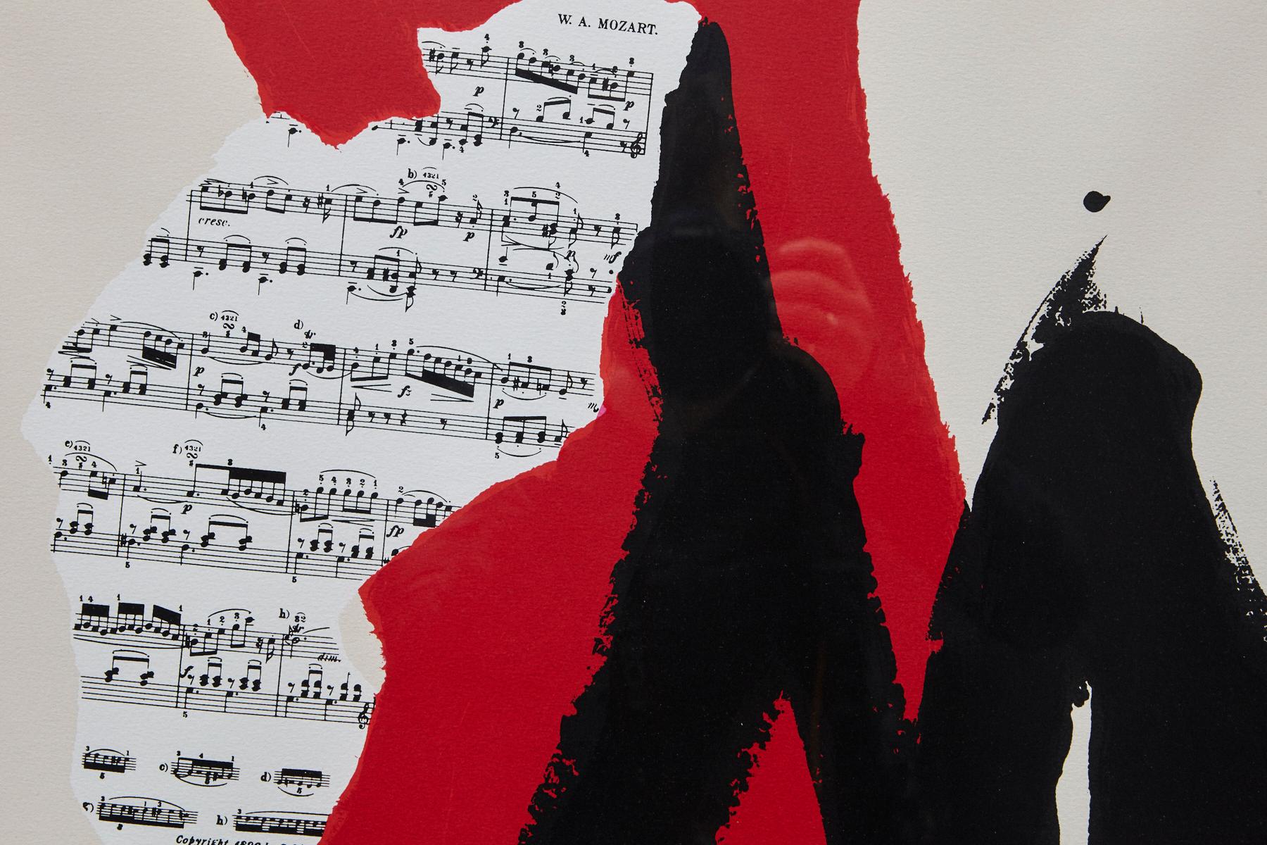 Lincoln Center's Mostly Mozart Festival - 25th Anniversary - Gray Abstract Print by Robert Motherwell
