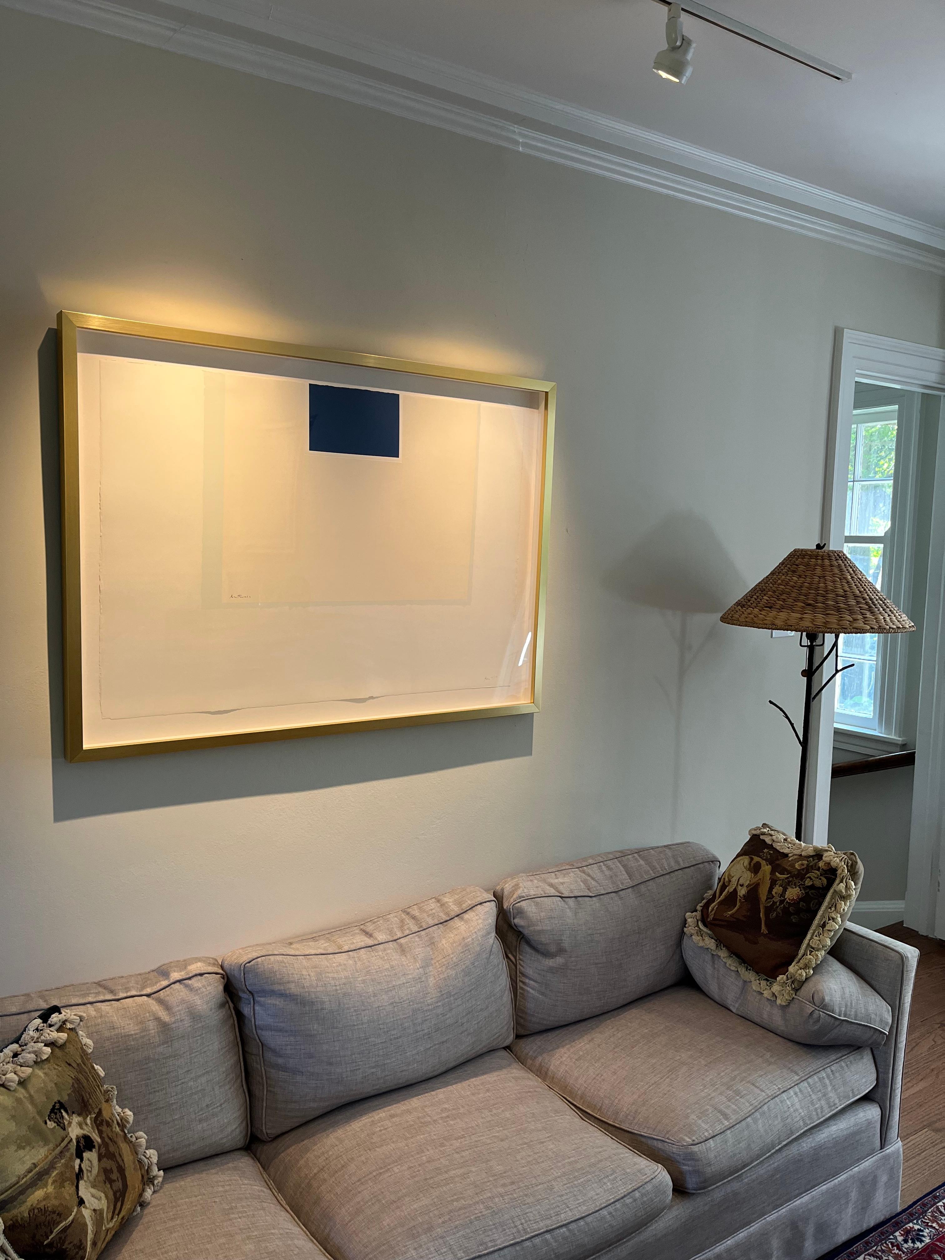 London Serie II: Ohne Titel (Blau/ Creme) von Robert Motherwell im Angebot 3