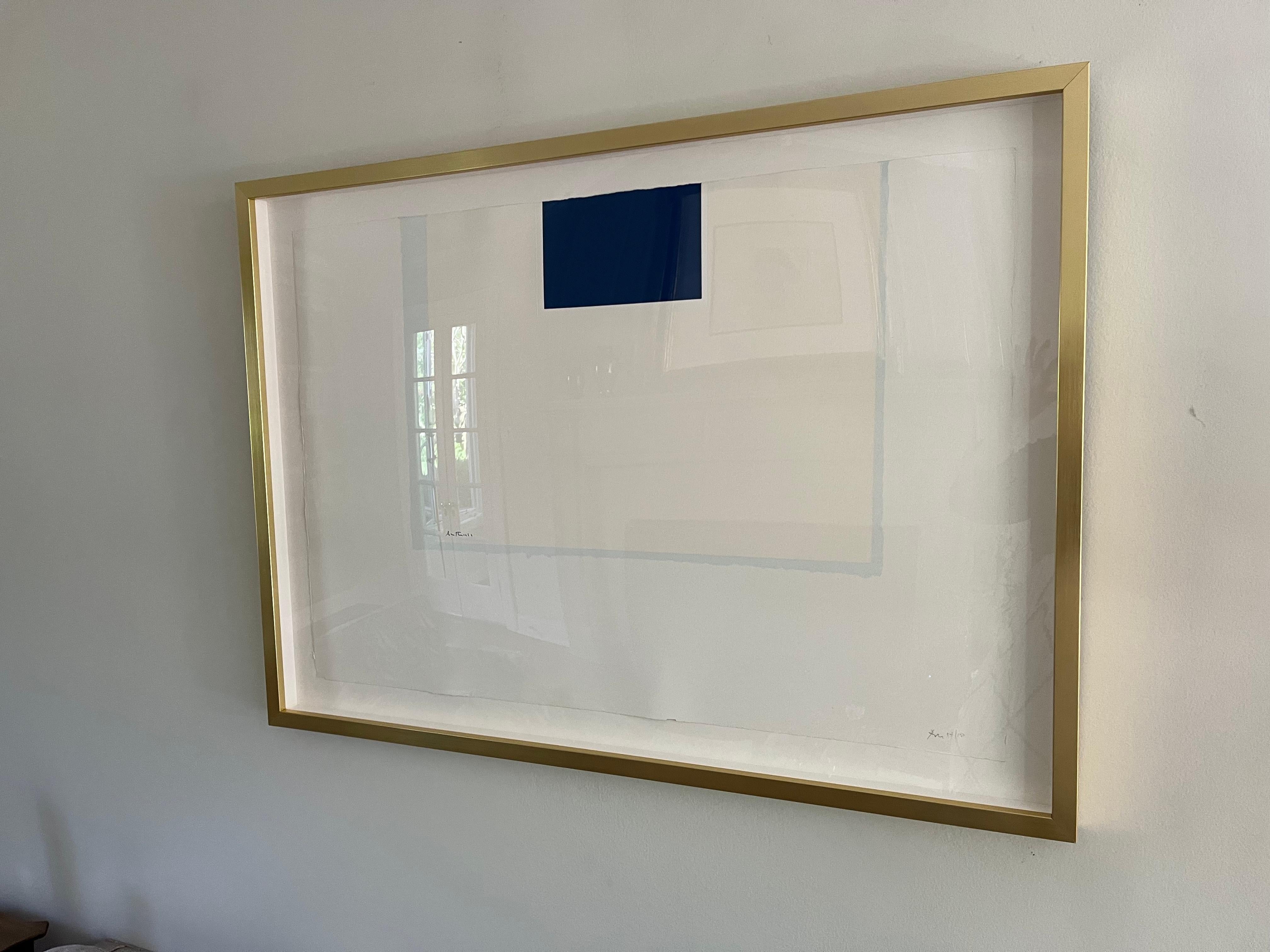 London Series II: Untitled (Blue/Cream) by Robert Motherwell For Sale 4