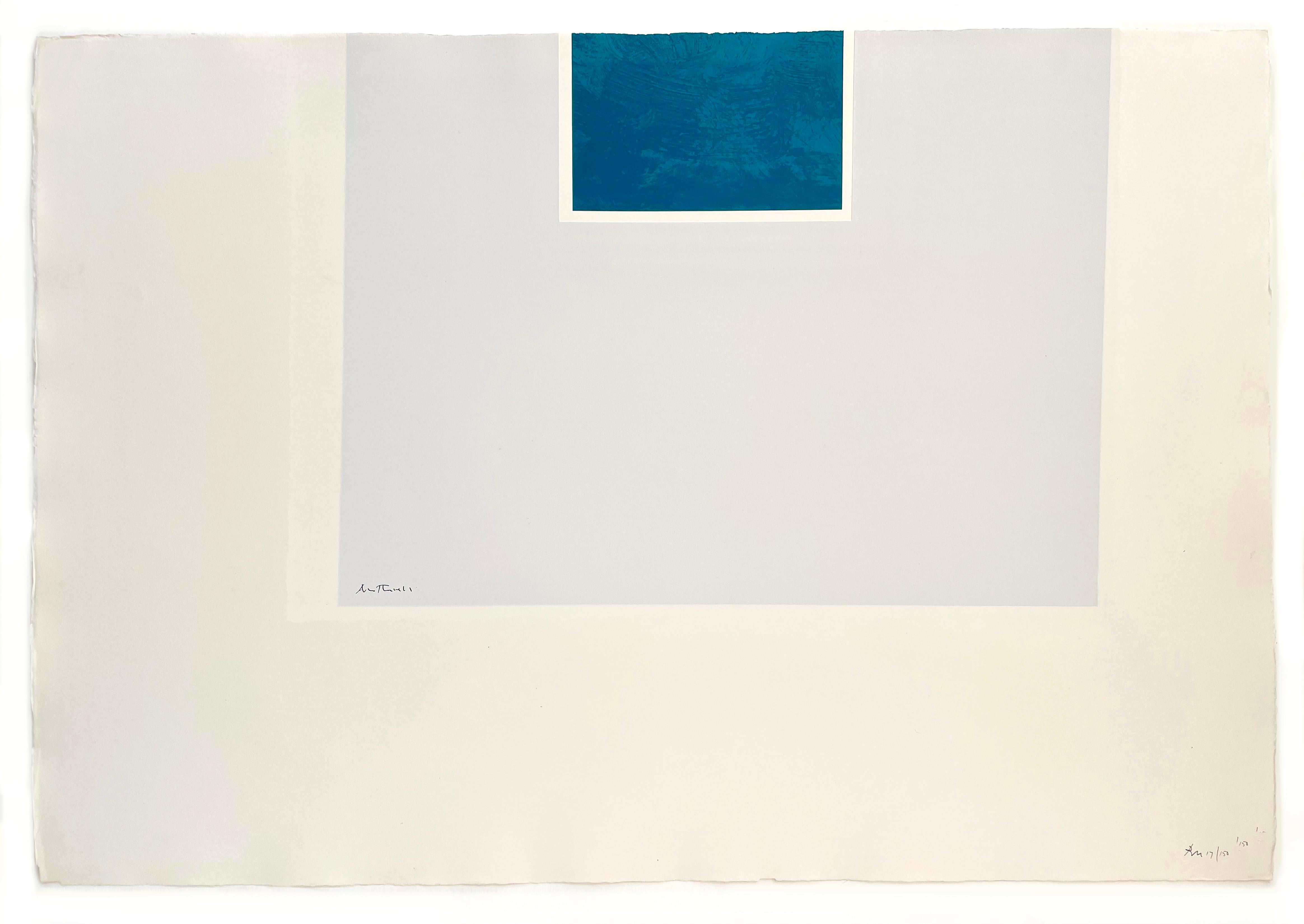 Robert Motherwell Abstract Print – London Serie II: Ohne Titel (Blau/Palablau)