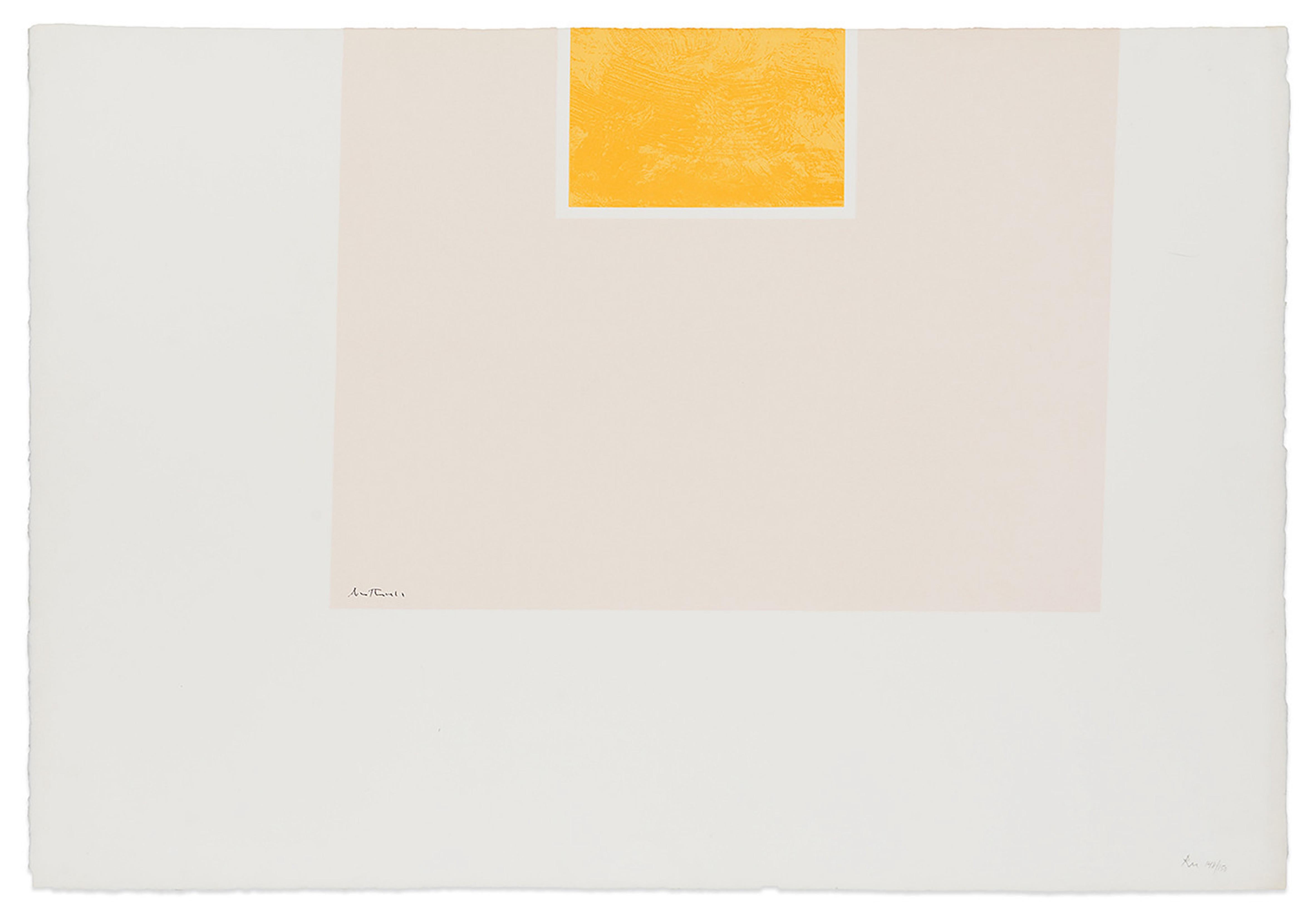 Robert Motherwell Abstract Print - London Series II: Untitled (Orange/Pink)