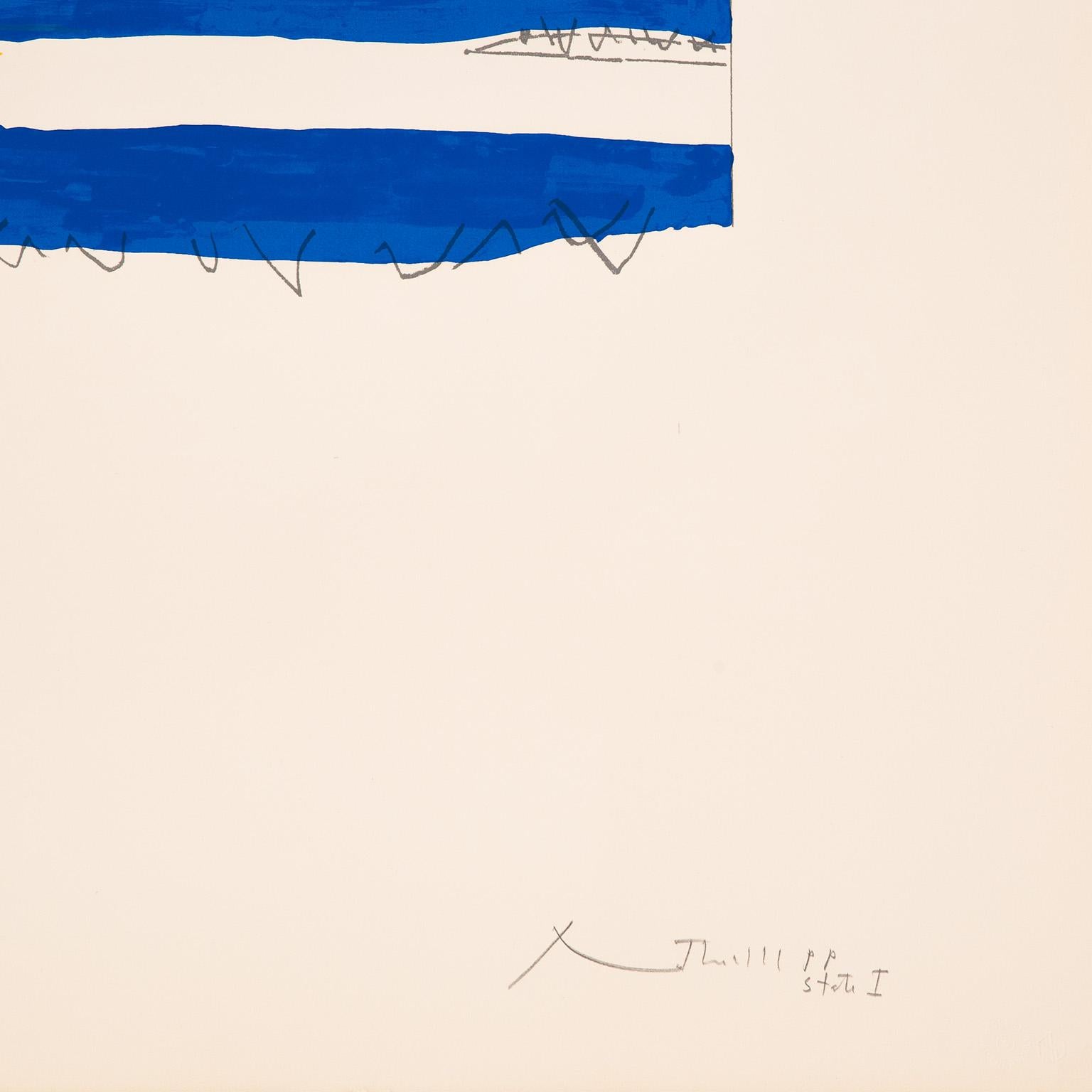 Mediterraneo, Stato I+I - Abstract Print Bianco di Robert Motherwell