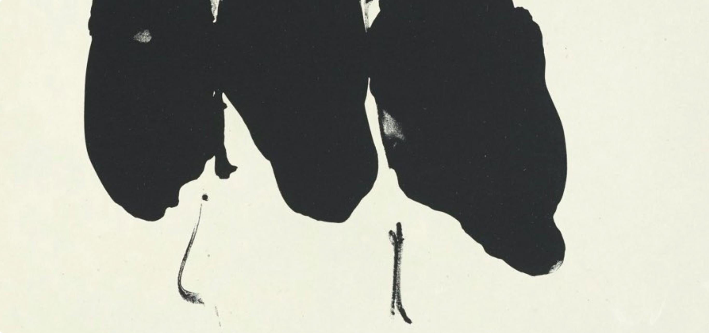 Elegía mexicana (Belknap 354-380; Engberg/Banach 415-441), Tres poemas - Print Expresionismo abstracto de Robert Motherwell