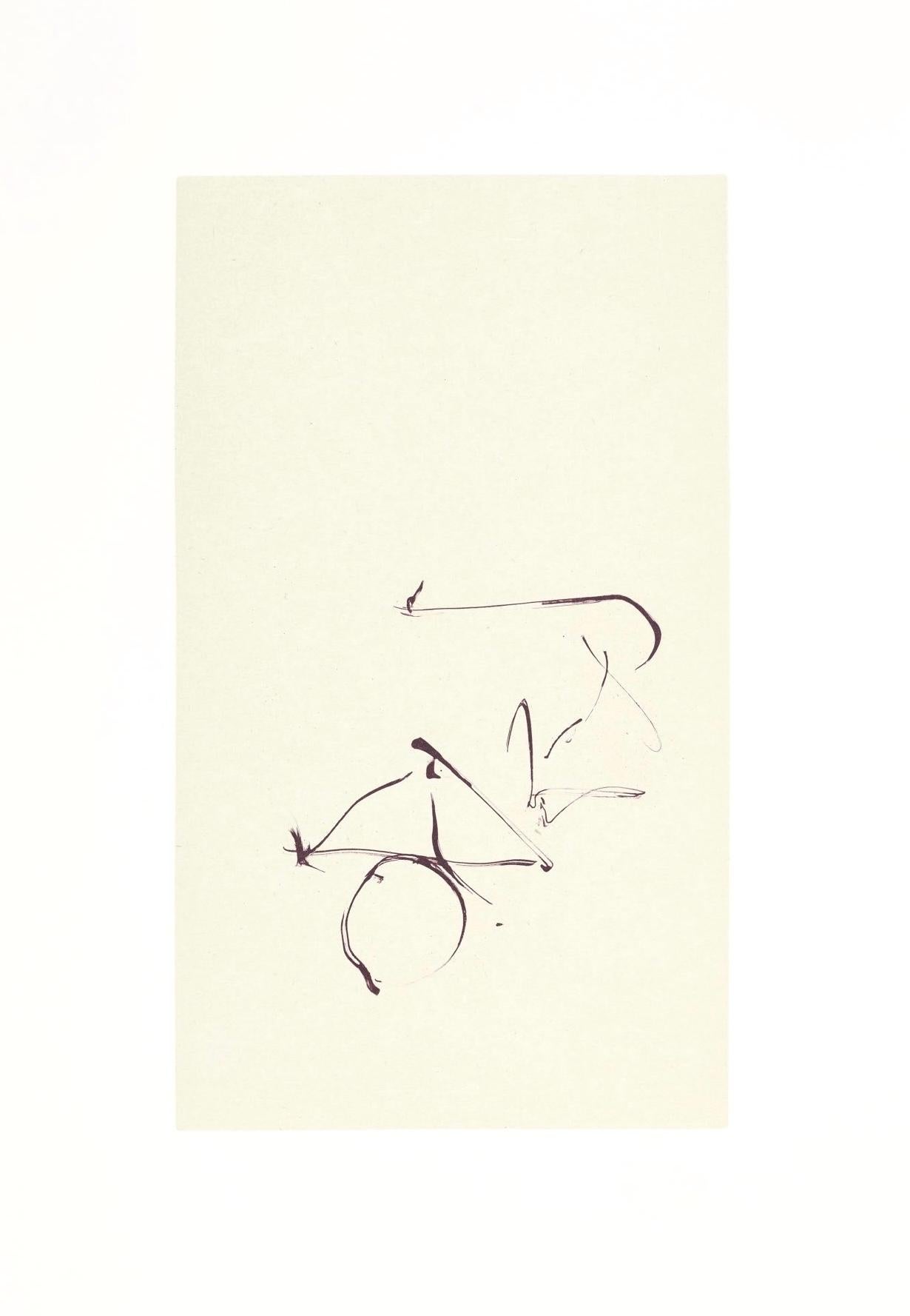Città del Messico (Belknap 354-380; Engberg/Banach 415-441), Tre poesie - Landscape Print Bianco di Robert Motherwell