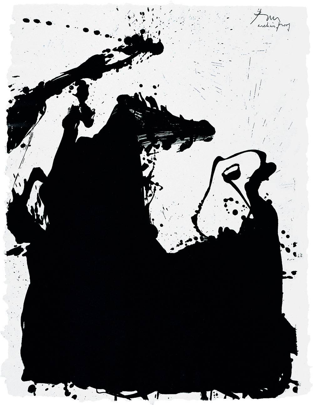 Robert Motherwell Abstract Print - Monster