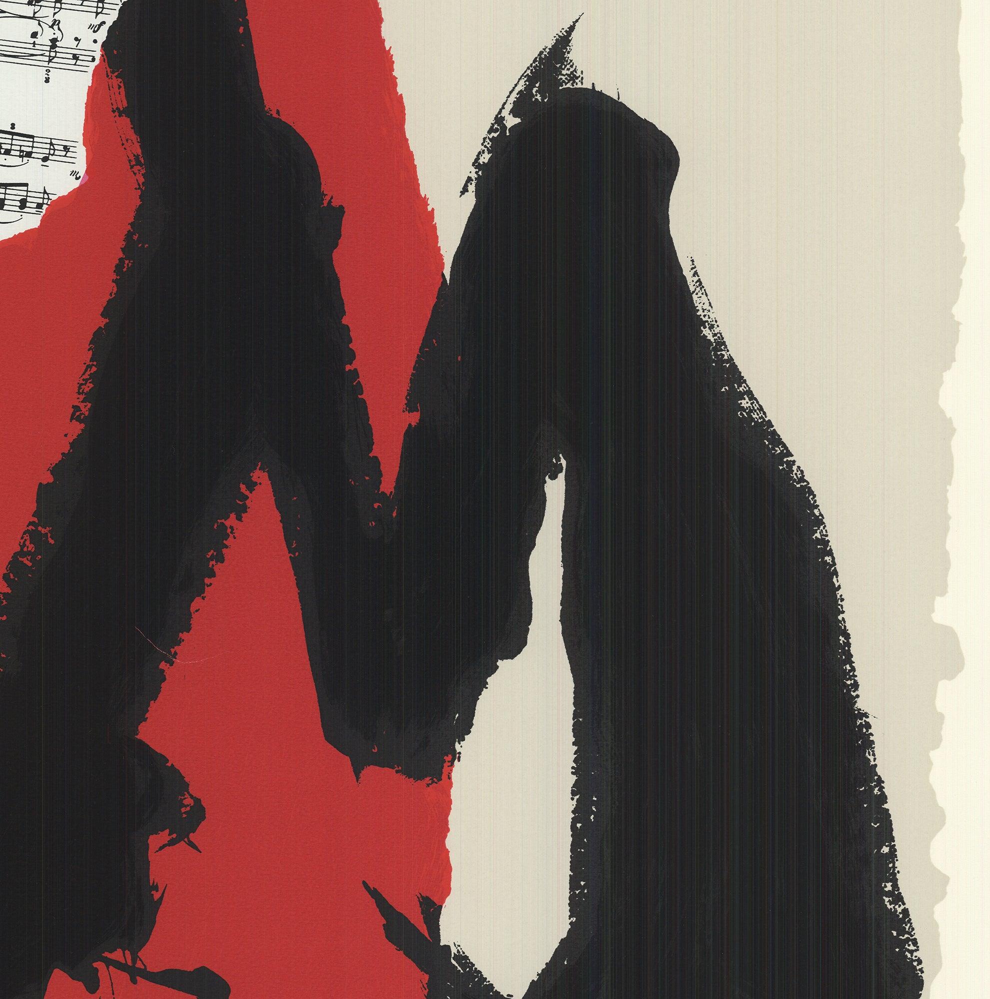 Motherwell- Mostly Mozart - HAND SIGNED Limited Edition Screen-print - Print by Robert Motherwell