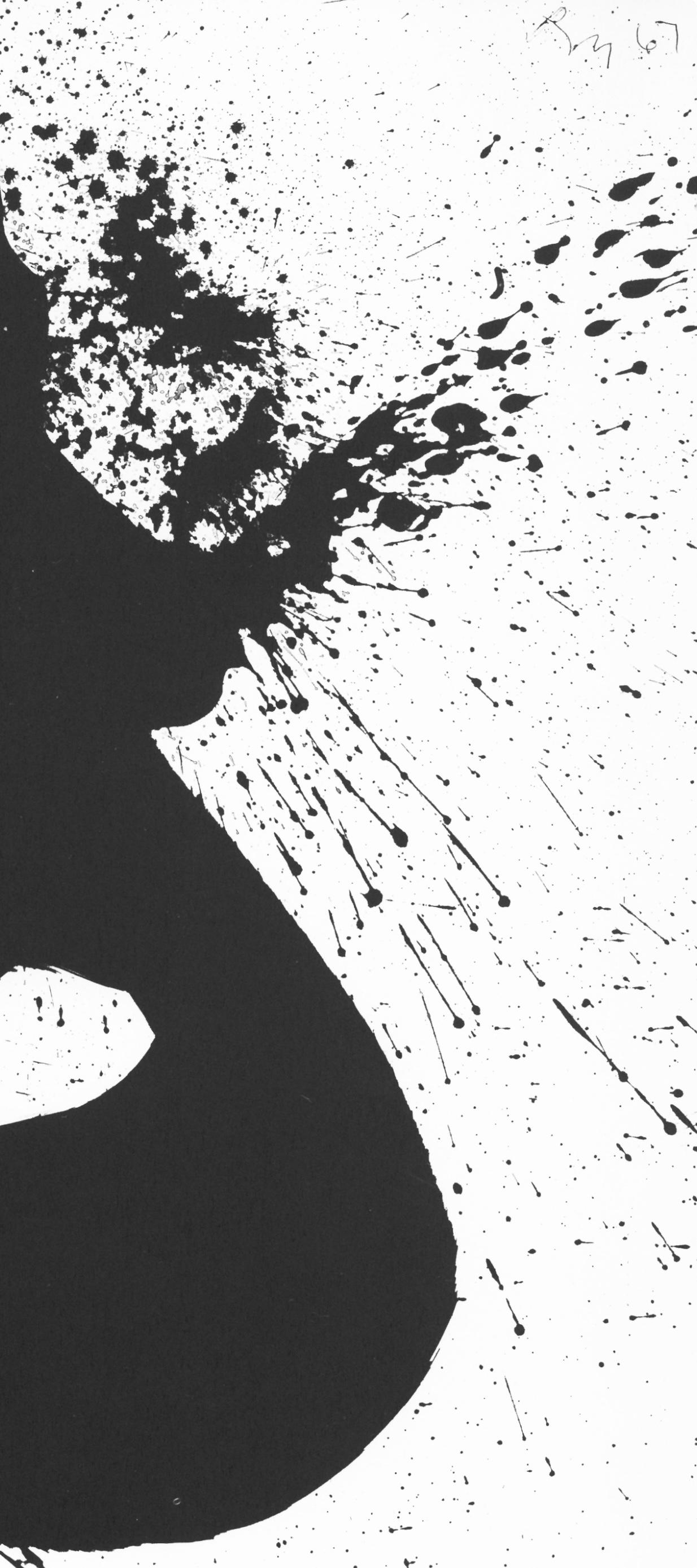 Motherwell, Composición, En memoria de mis sentimientos (después) - Print Expresionismo abstracto de Robert Motherwell