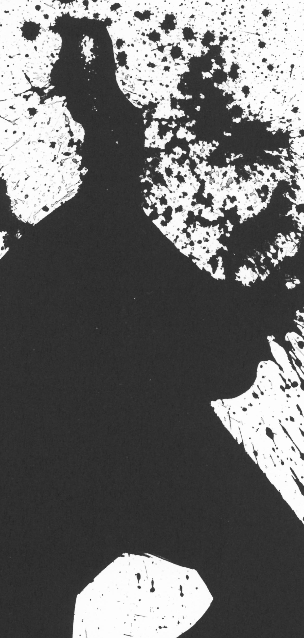 Motherwell, Composición, En memoria de mis sentimientos (después) - Abstract Print Negro de Robert Motherwell