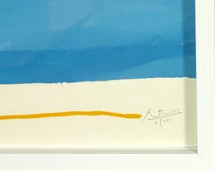 "New York Cultural Institutions" lithograph with embossing by Robert Motherwell