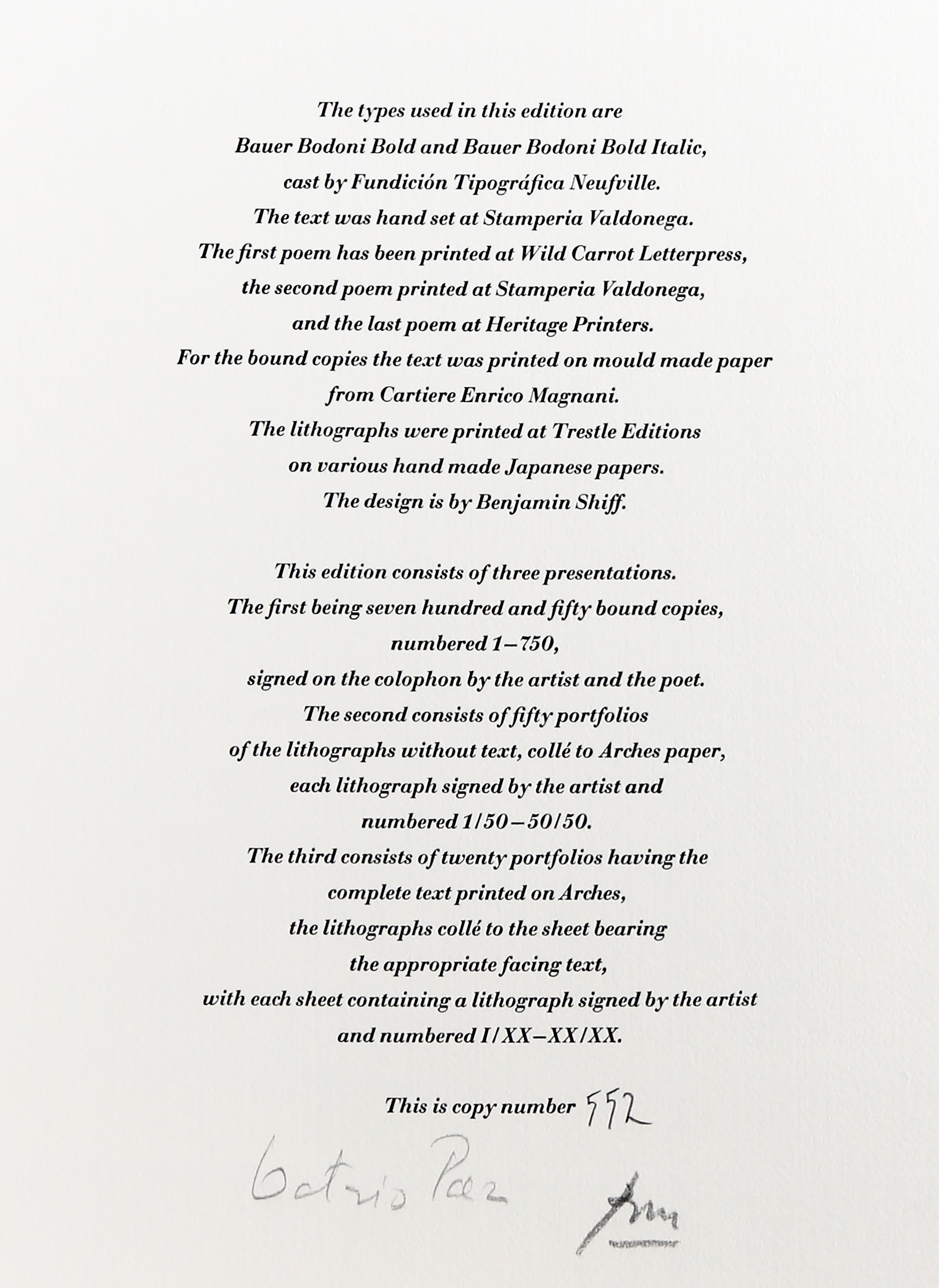 Gerahmte Lithographie von Robert Motherwell, Nr. 1, Drei Gedichte (Roter Wind) im Angebot 1