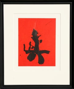 No. 22 from Three Poems, Framed Lithograph by Robert Motherwell