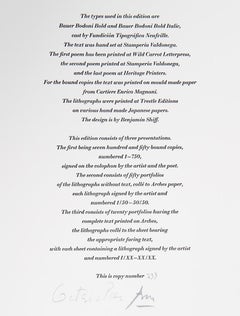 Three Poems: Nocturne V, Abstract Lithograph by Robert Motherwell