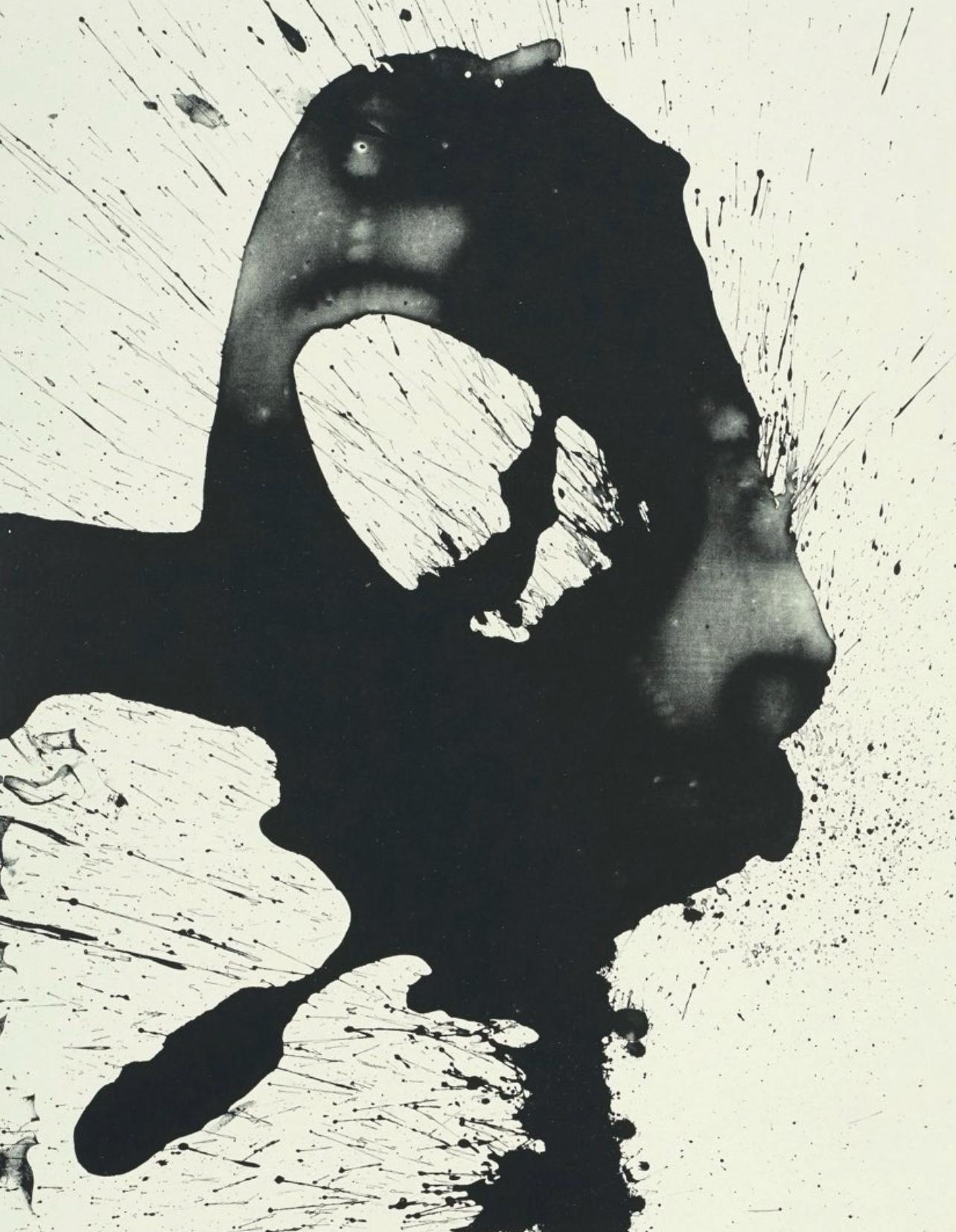 Abstract Print di Robert Motherwell - Notturno I (Belknap 354-380; Engberg/Banach 415-441), Tre poesie