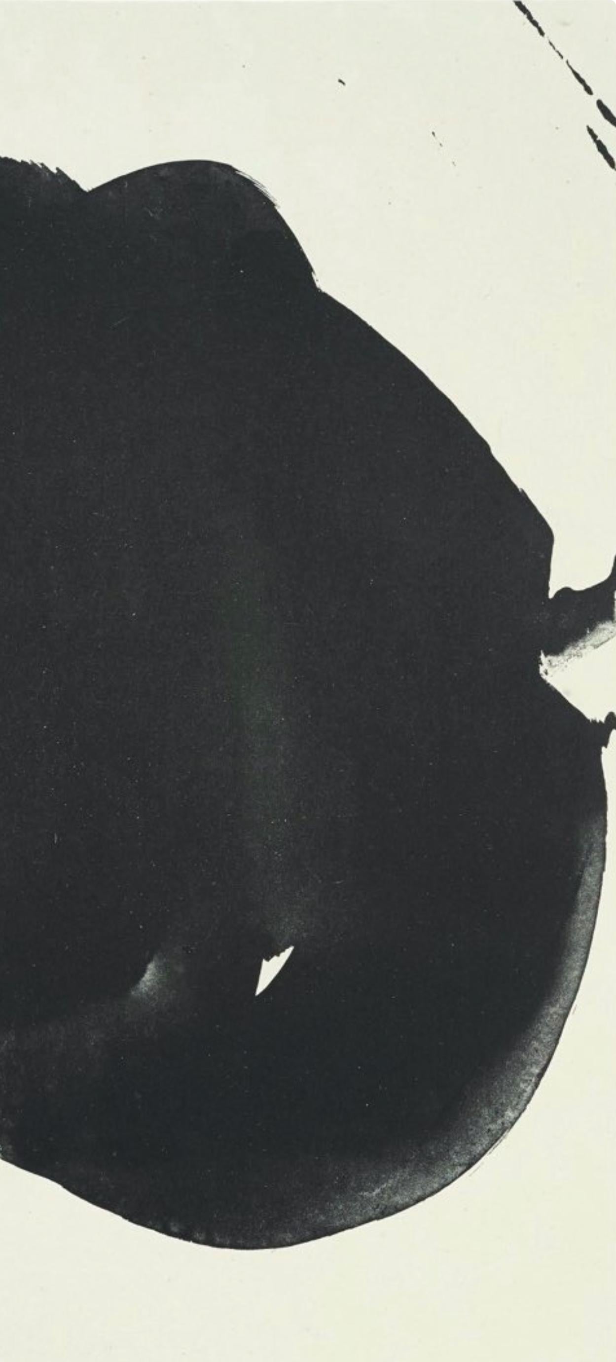 Notturno II (Belknap 354-380; Engberg/Banach 415-441), Tre poesie - Abstract Print Beige di Robert Motherwell