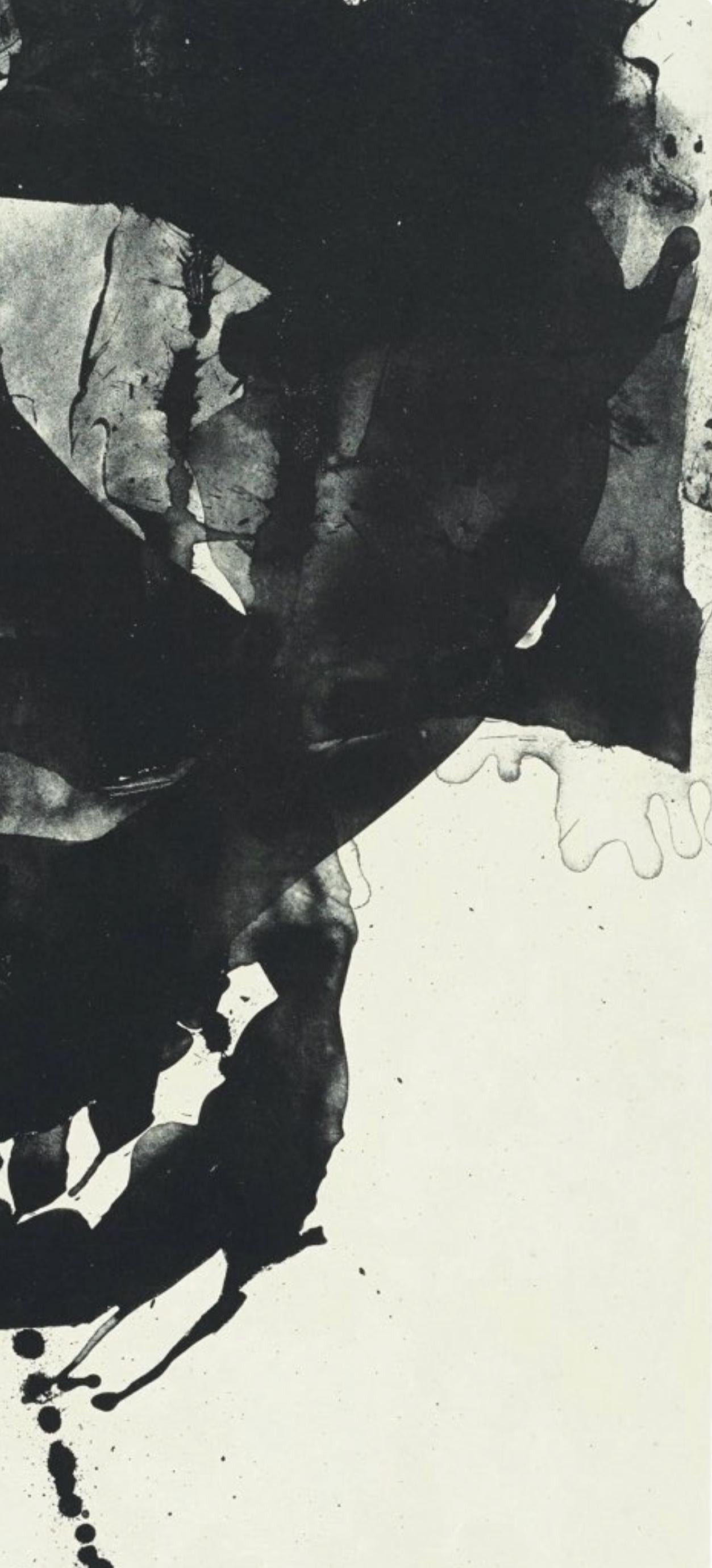 Notturno VIII (Belknap 354-380; Engberg/Banach 415-441), Tre poesie - Abstract Print Nero di Robert Motherwell
