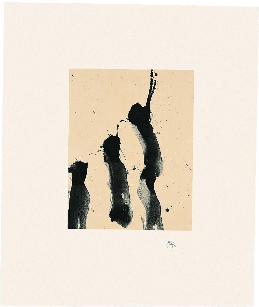 Robert Motherwell Abstract Print - Octavio Paz Suite: Nocturne IV