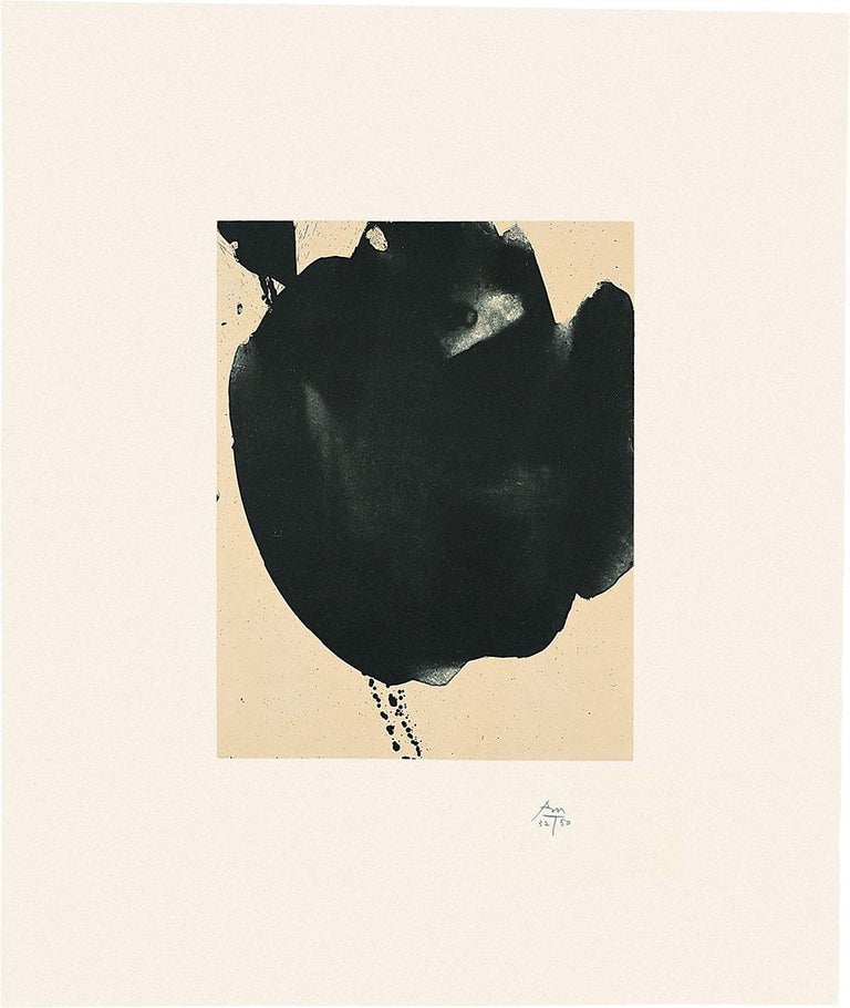 Robert Motherwell Print - Octavio Paz Suite: Nocturne VI