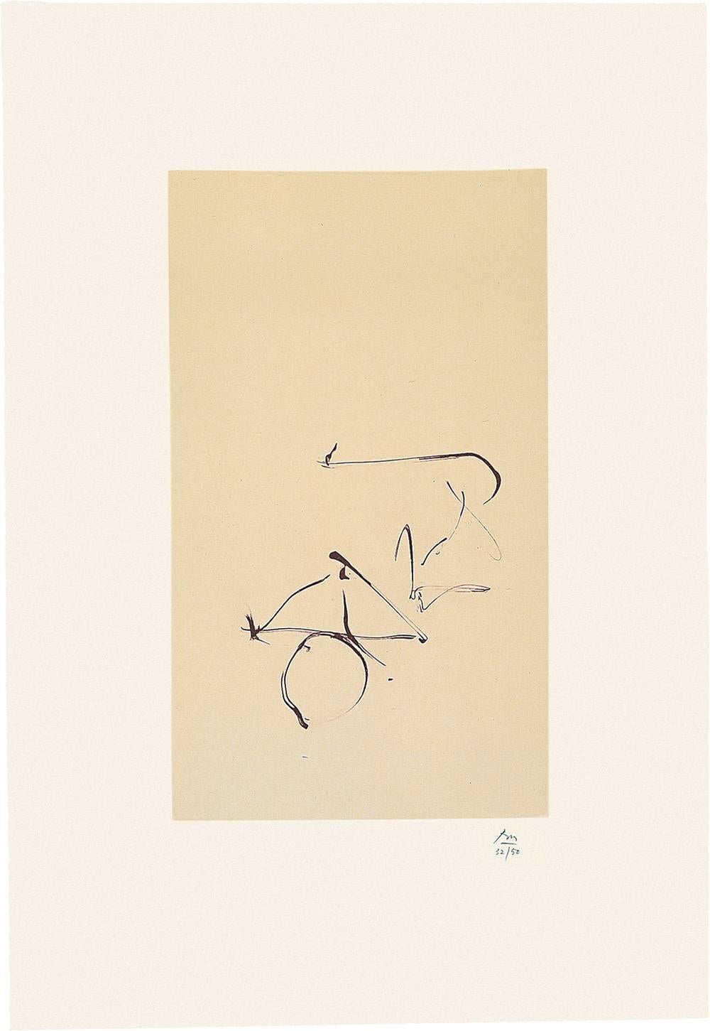 Robert Motherwell Abstract Print - Octavio Paz Suite: Return
